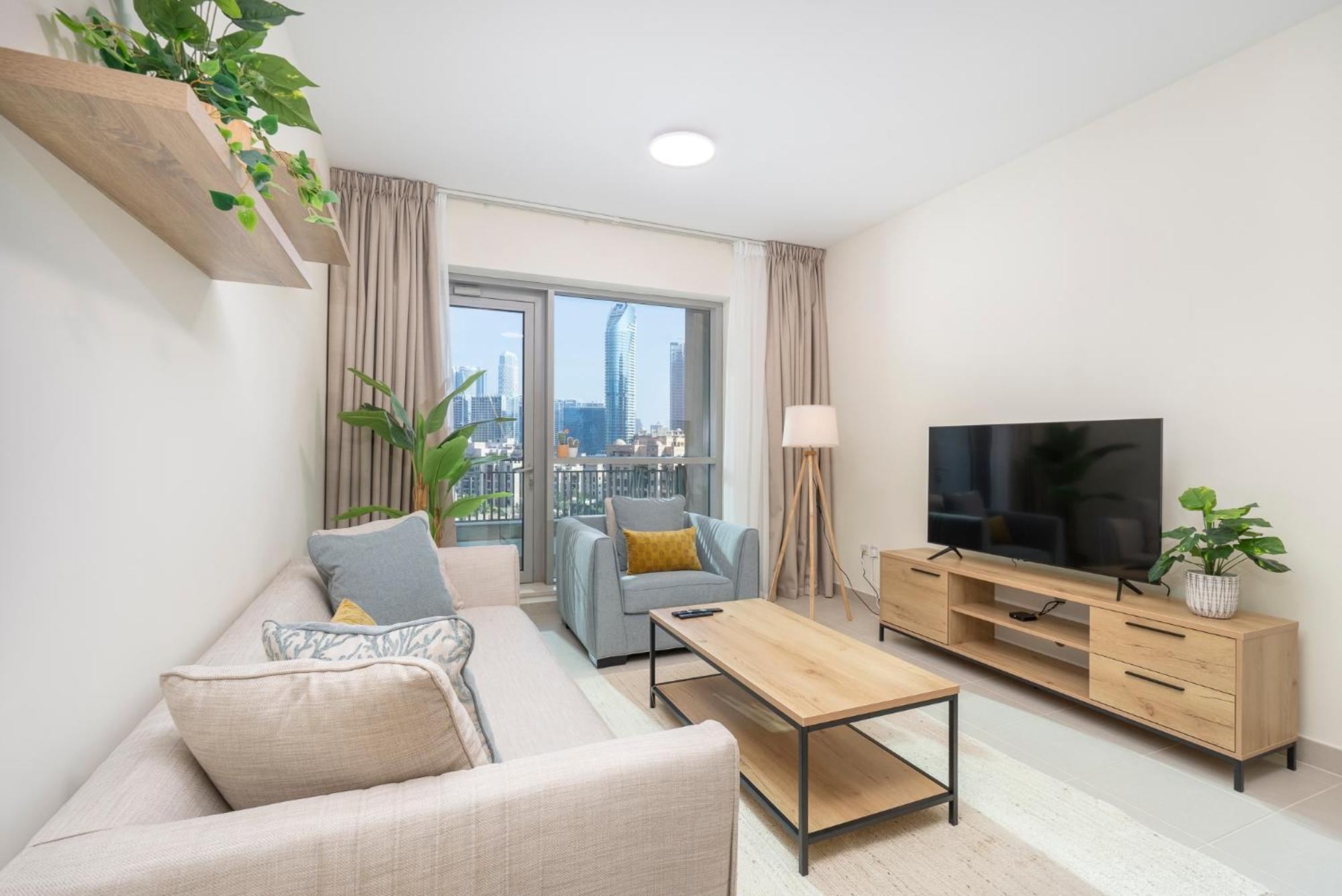 Cosy & Spacious 2 Bedroom L Magical Boulevard View L By Burj & Mall I Pool I Gym I Family Friendly Apartamento *