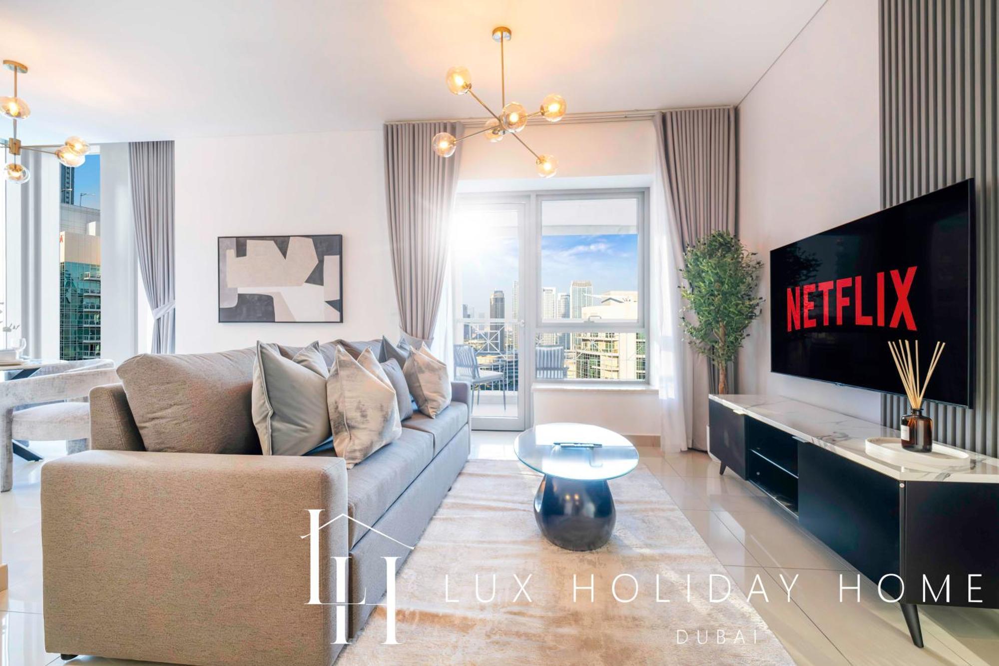Lux The Burj Khalifa Fountain View Apartment *