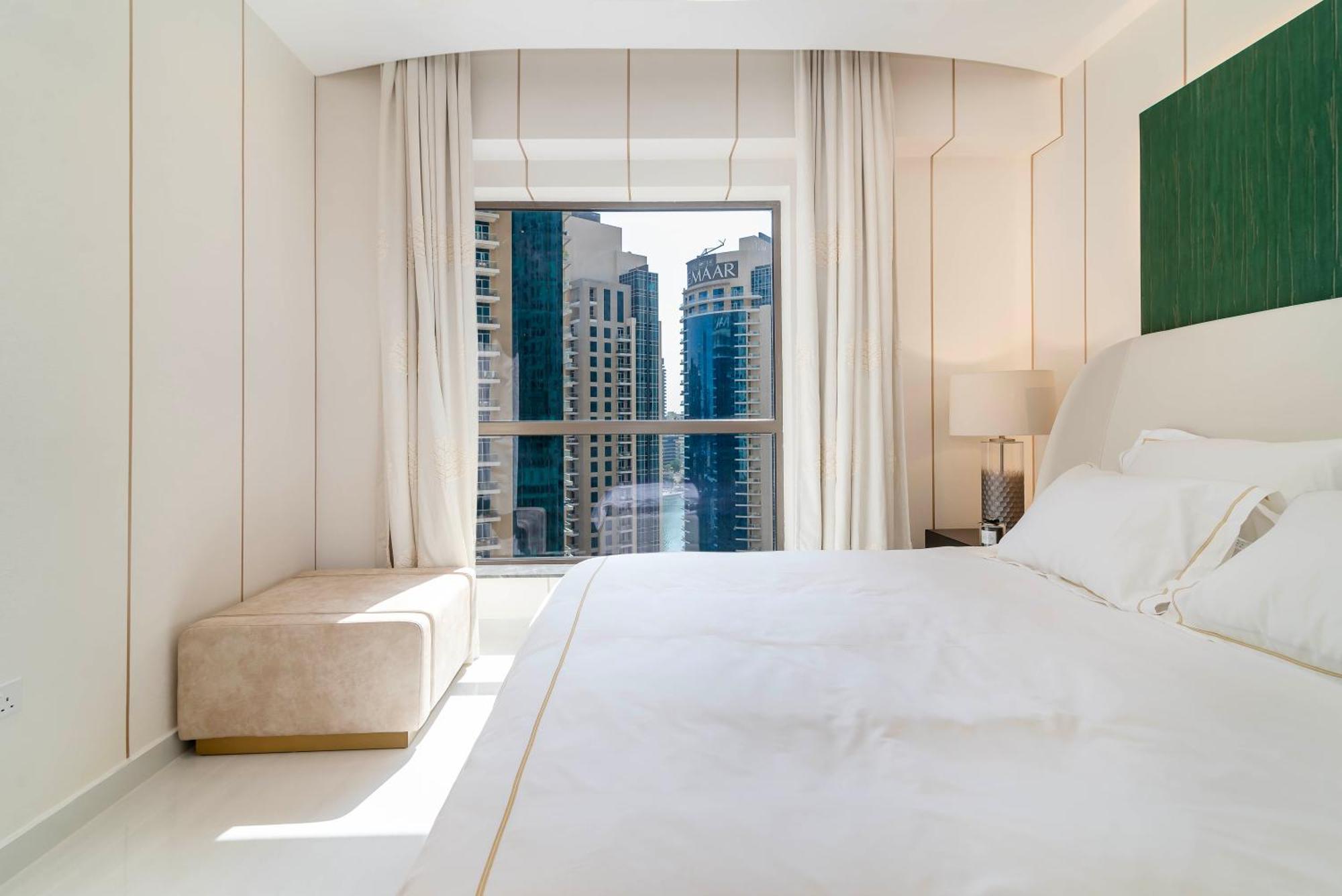 Apartamento Usmans 4bdrm Sea View Direct Access Fully Serviced Jbr Dubái