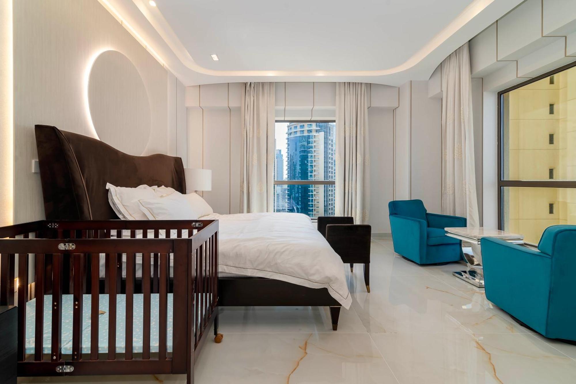 Apartamento Usmans 4bdrm Sea View Direct Access Fully Serviced Jbr Dubái