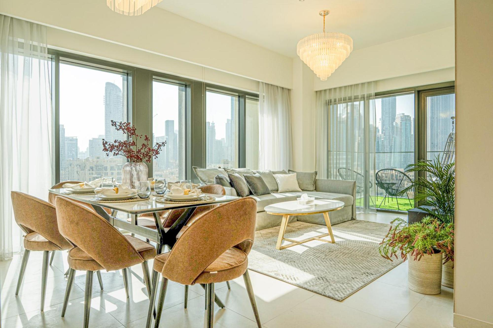 First Class 2br With Full Burj Khalifa View * Dubaï