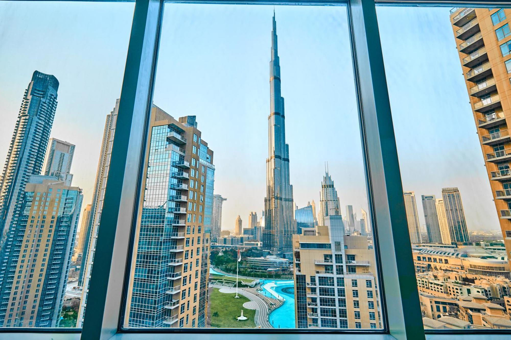 Burj Khalifa Front View & Fountain View Island Paradise 2br Luxury Burj Residences Golden Homes Apartamento Dubai