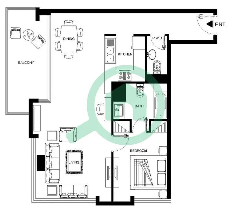 Apartment Beautiful 1br At Botanica Tower With Sunset View Marina Dubai