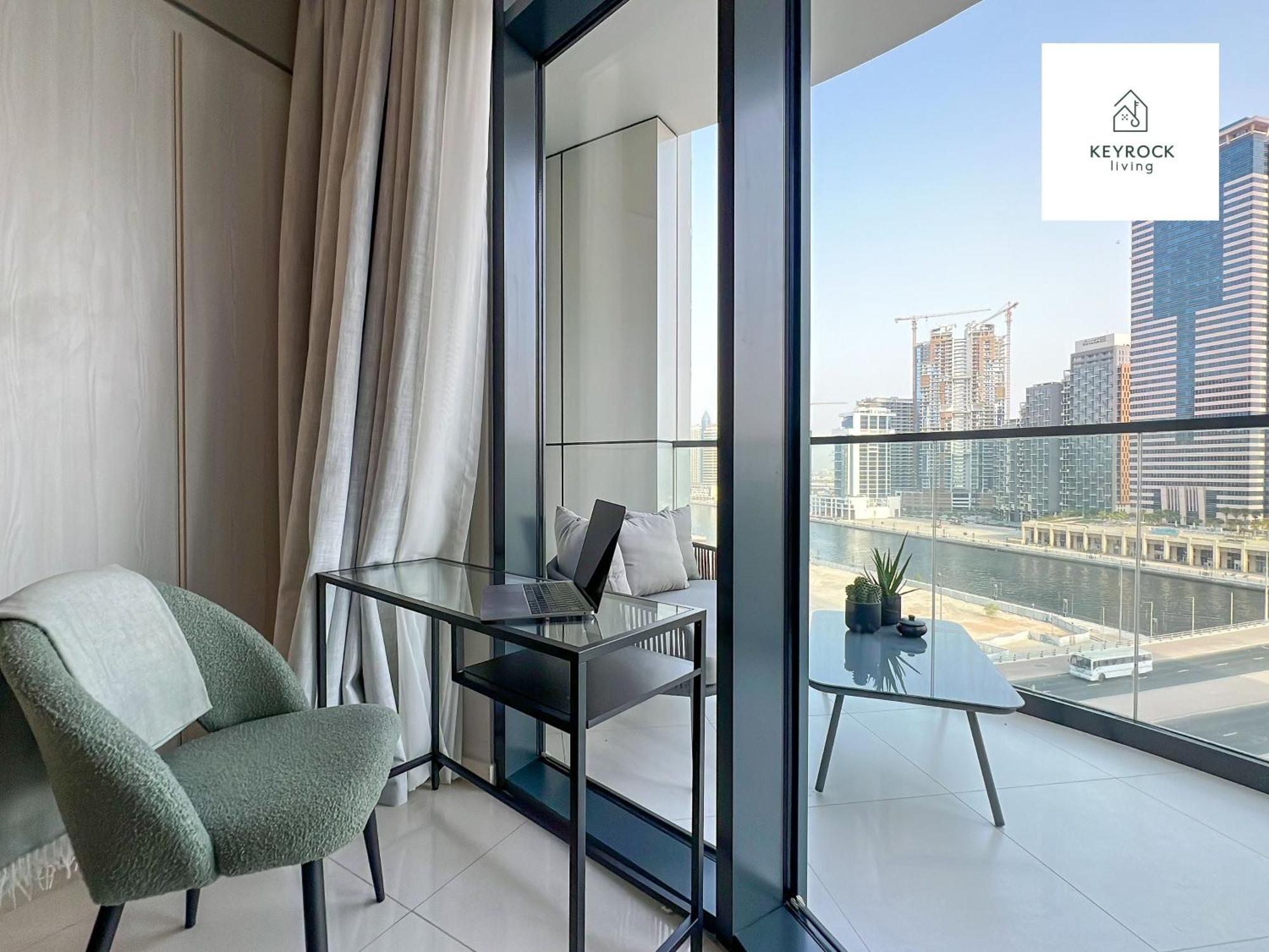 Keyrock Living - 1 Bedroom - Business Bay - Near Metro Station - Zada Tower Lägenhet *