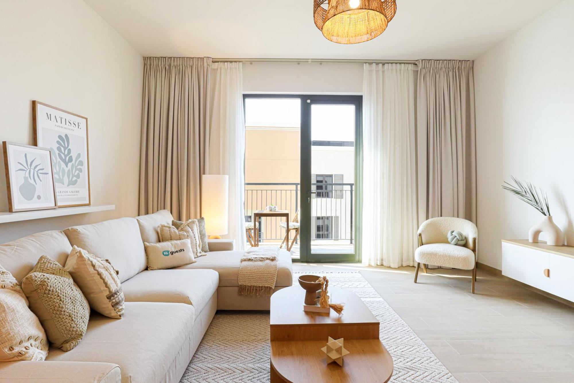 Higuests - Coastal Chic Luxurious Retreat At Port De La Appartement Dubai