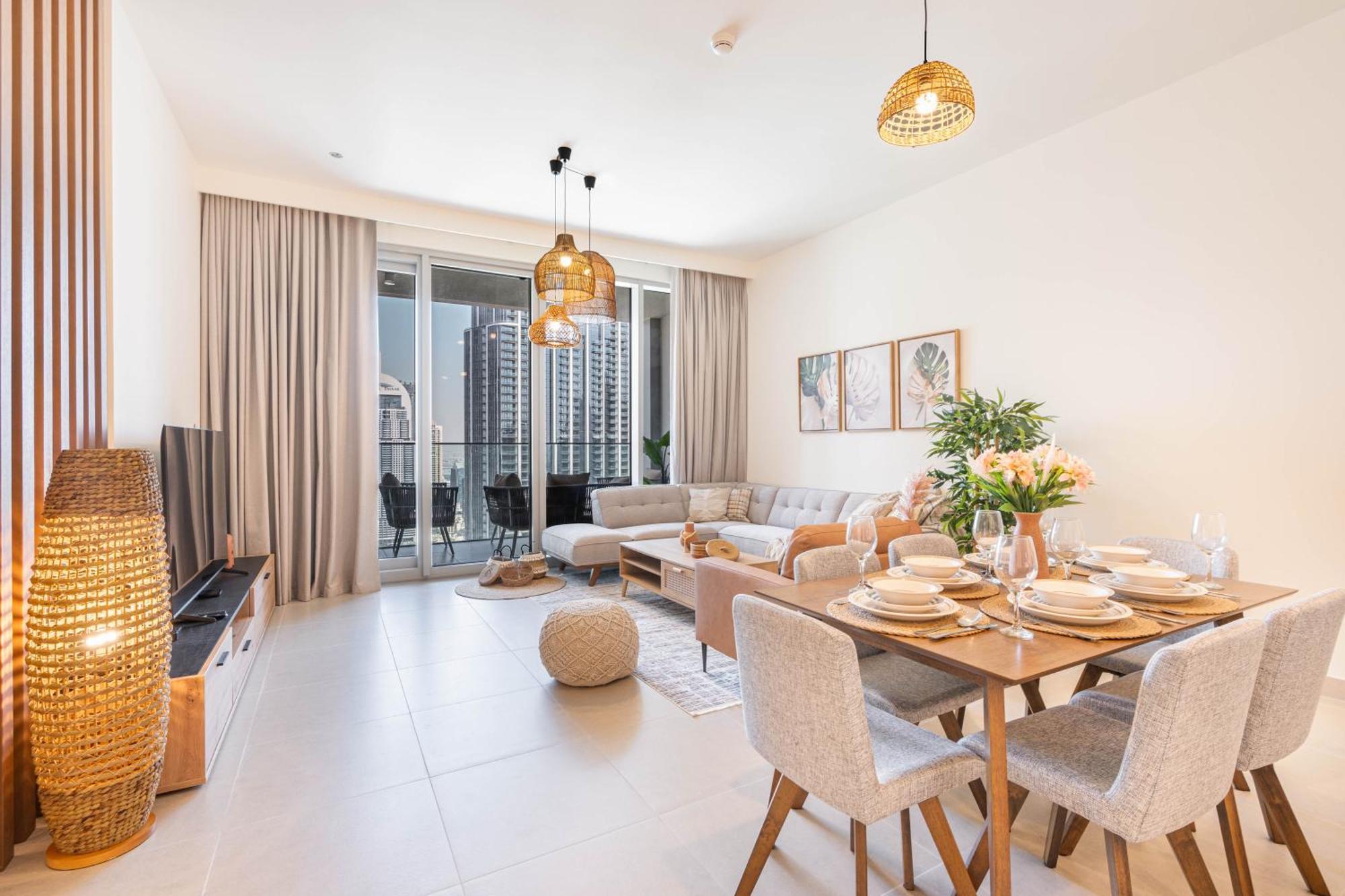 Luxury 3bhk, Burj Khalifa & Dancing Fountain View * Dubaï