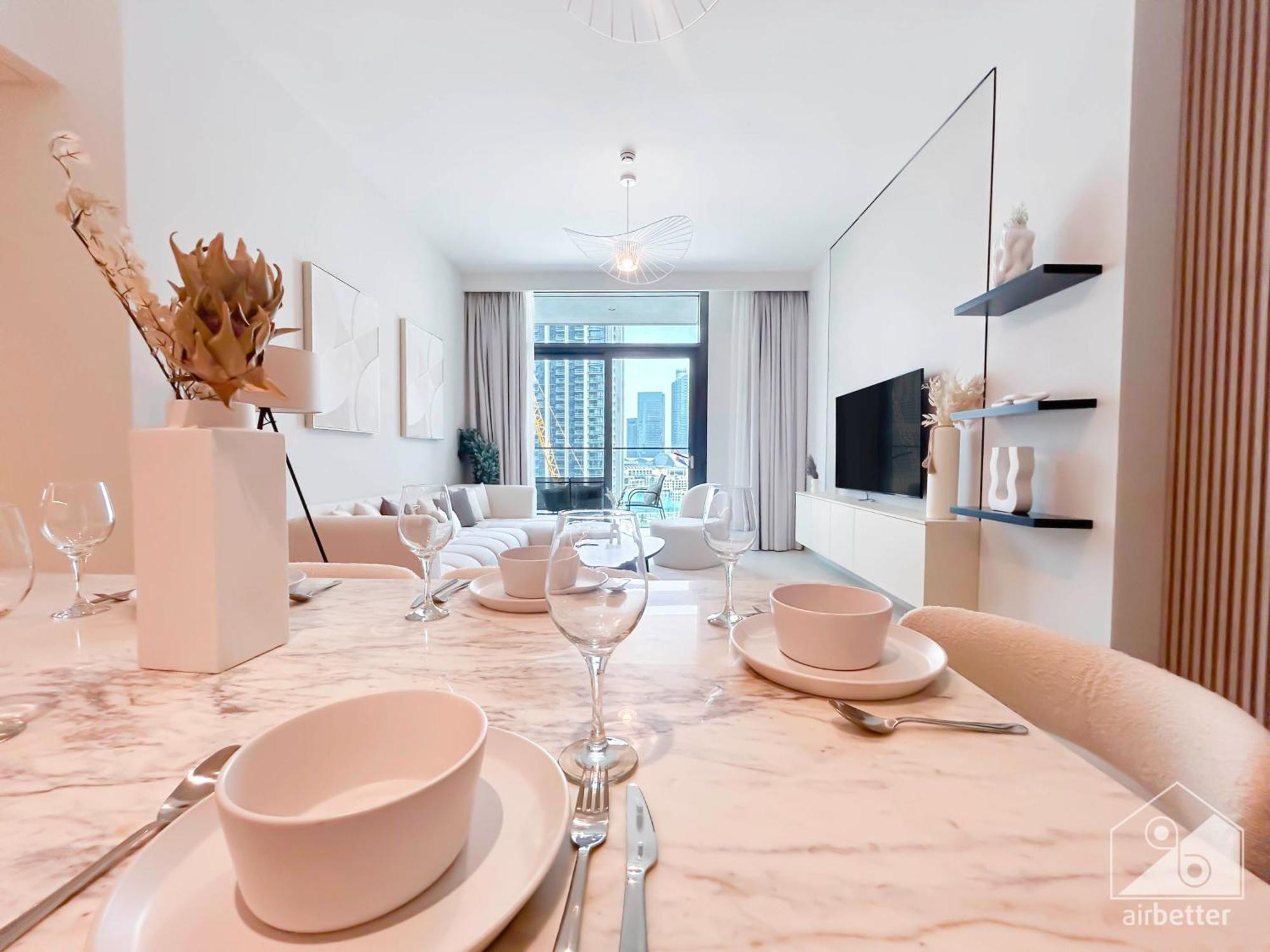 Appartement Luxury Burj Crown 4bedroom Balcony & Downtown View *