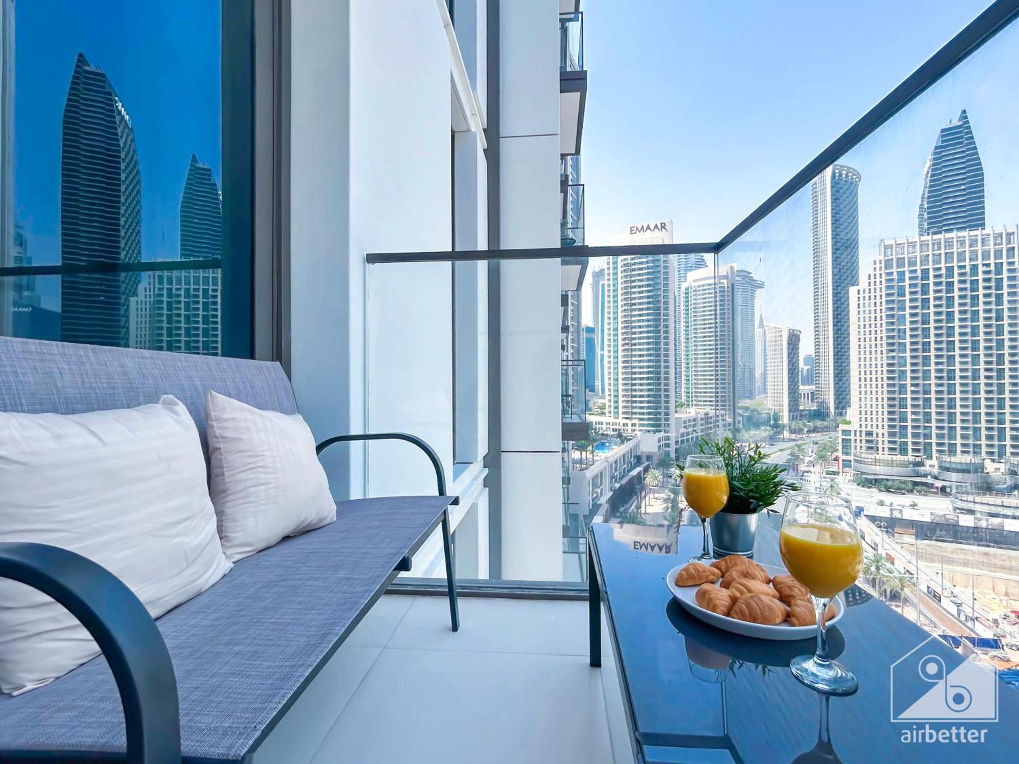 Luxury Burj Crown 4bedroom Balcony & Downtown View Appartement
