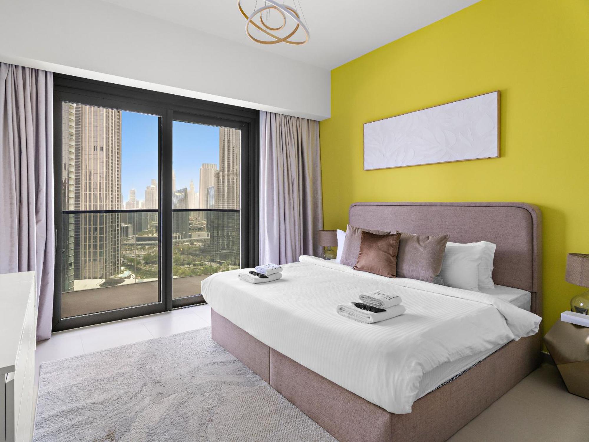 Vibrant 3bdr Plus 1 Guest In Downtown With Burj Khalifa View * Dubái