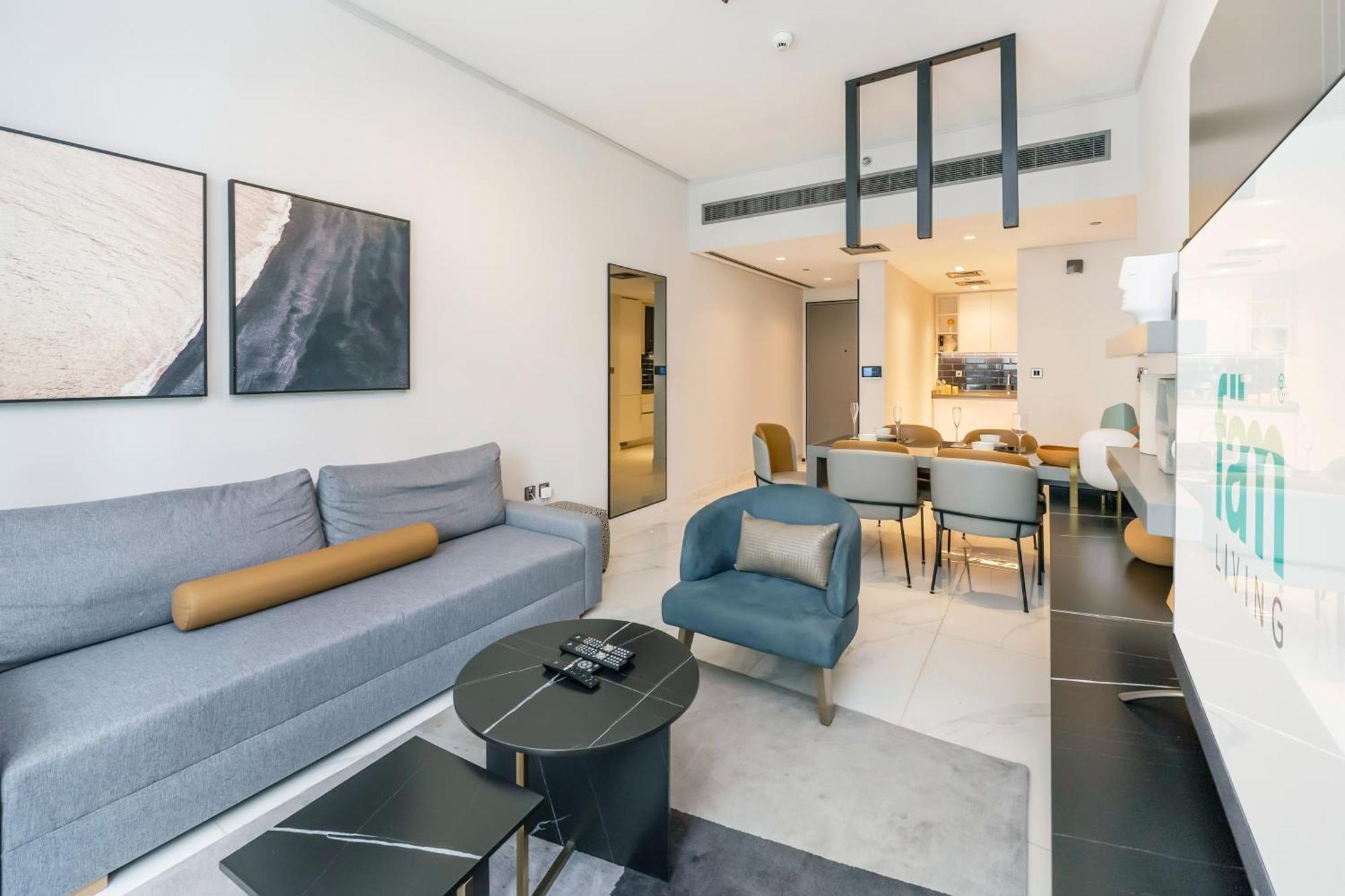 Apartamento Fam Living - Urban - Mag318, 5 Mins To Burj Khalifa *
