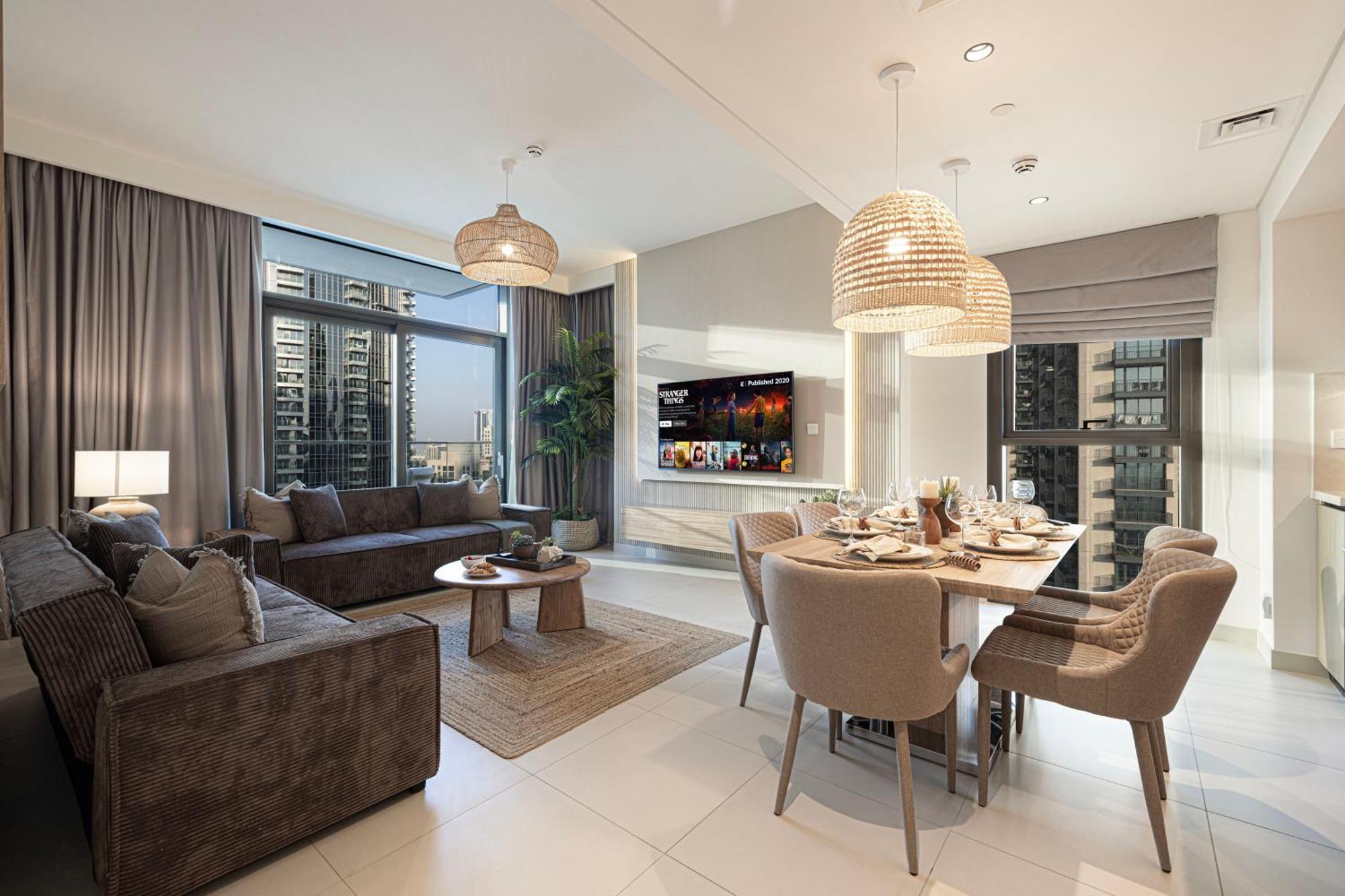Luxury Sky High 2-bedroom Stunning Burj Khalifa & Fountain Views * Dubai