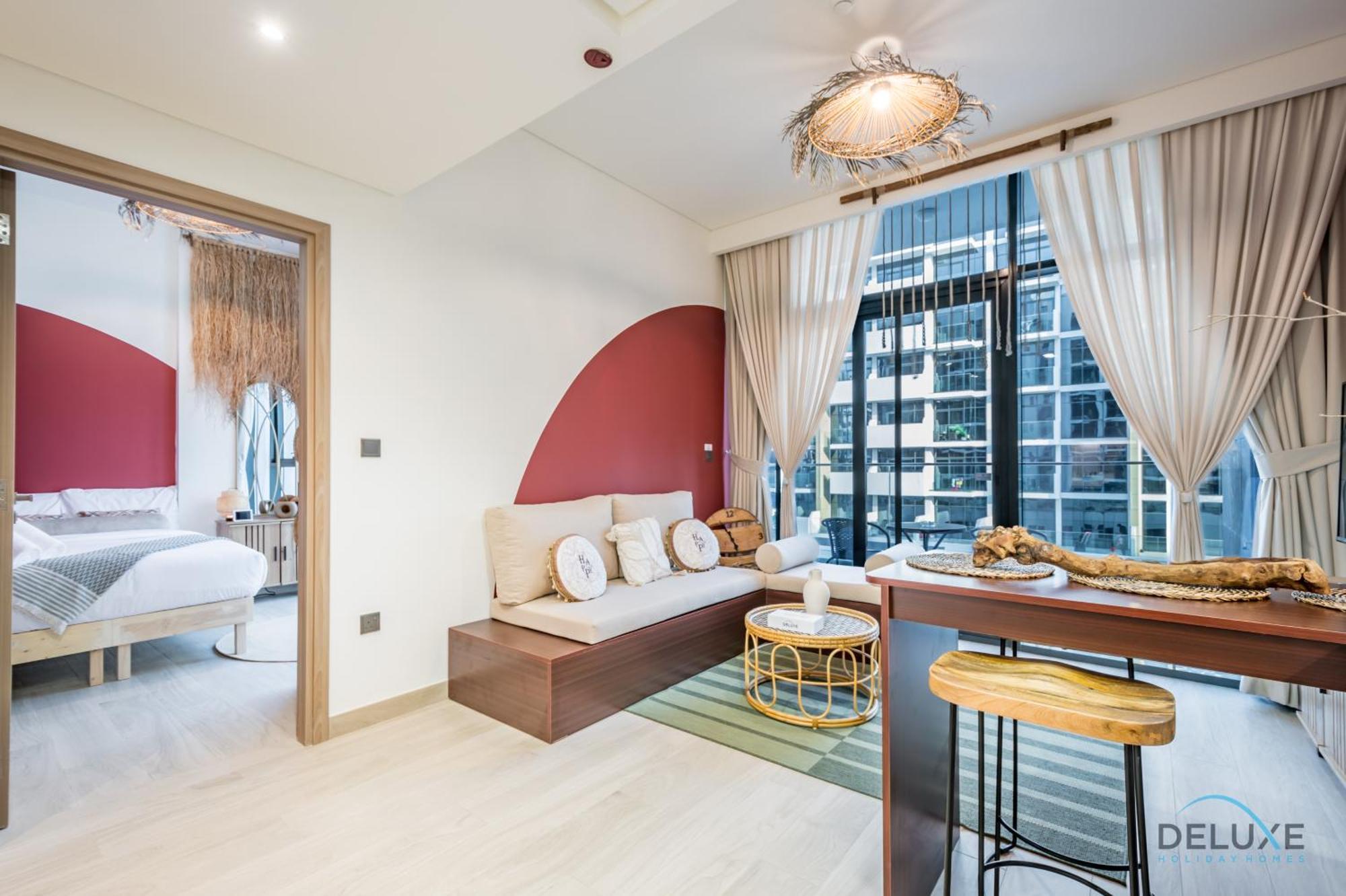 Apartment Delightful 1br In Azizi Riviera 35, Al Merkadh By Deluxe Homes Dubai
