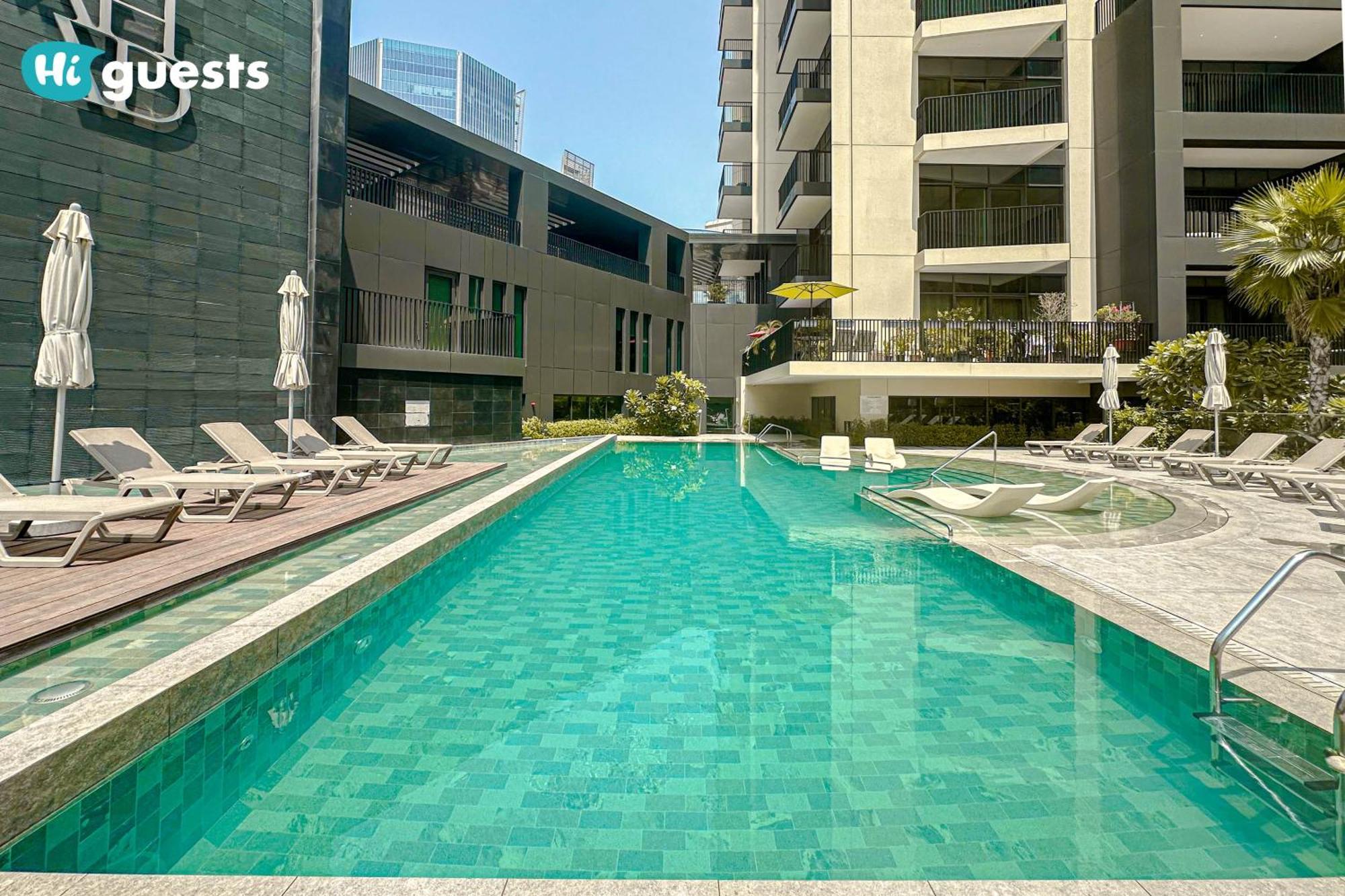 Higuests - Ahad Modern In Dubai's Business Hub Apartment