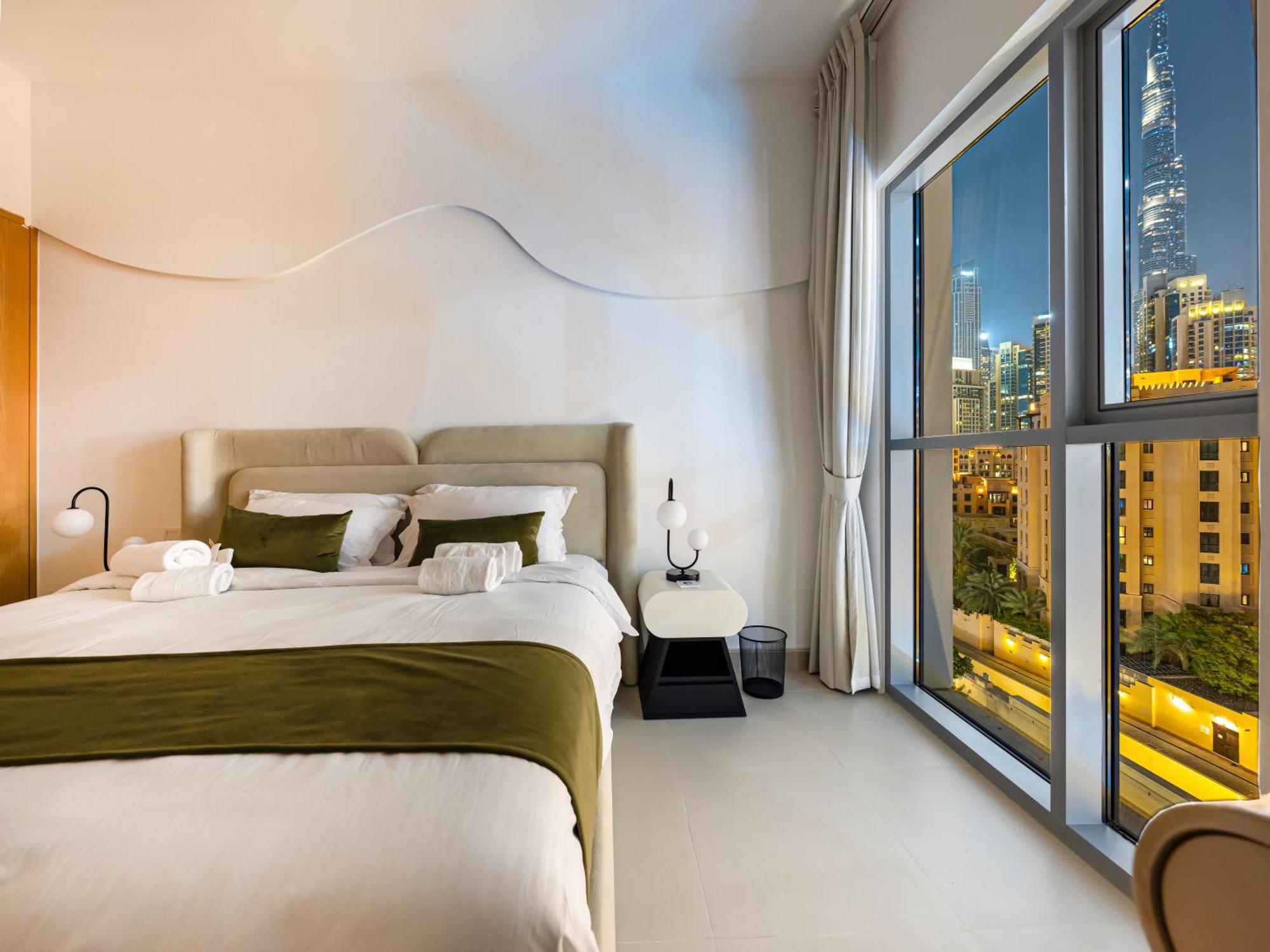 Сasa de vacaciones Luxury 2br With Burj View, Very Close To Mall