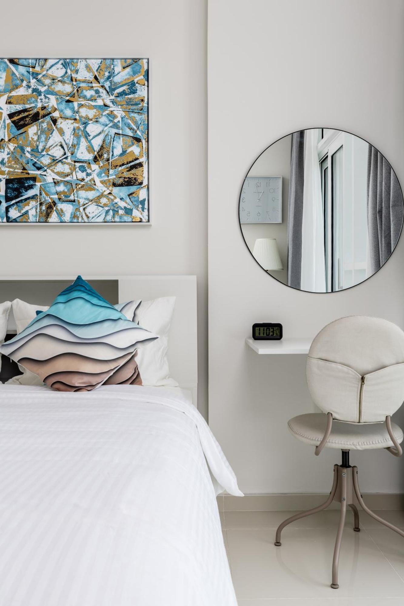 Lägenhet Waves - Elegant 28th Floor Studio In Carson A, Damac Hills Dubai