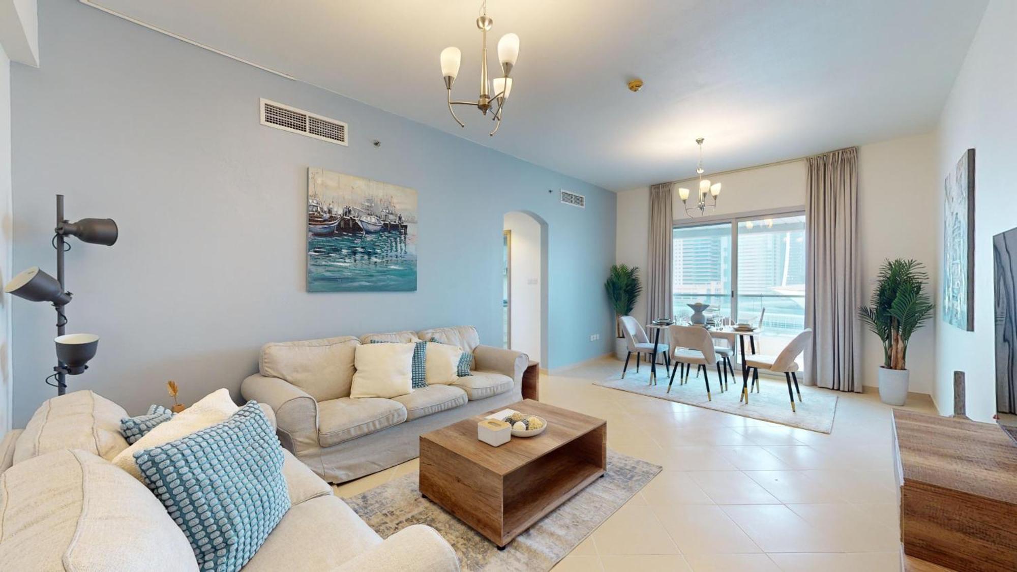 Primestay - Elegant 2br Near Metro - Marina Apartament