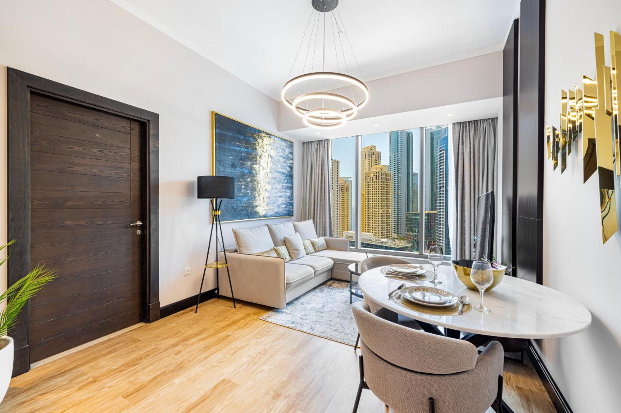 Poshy 1br W Marina Bay View Next To Marina Mall Lejlighed