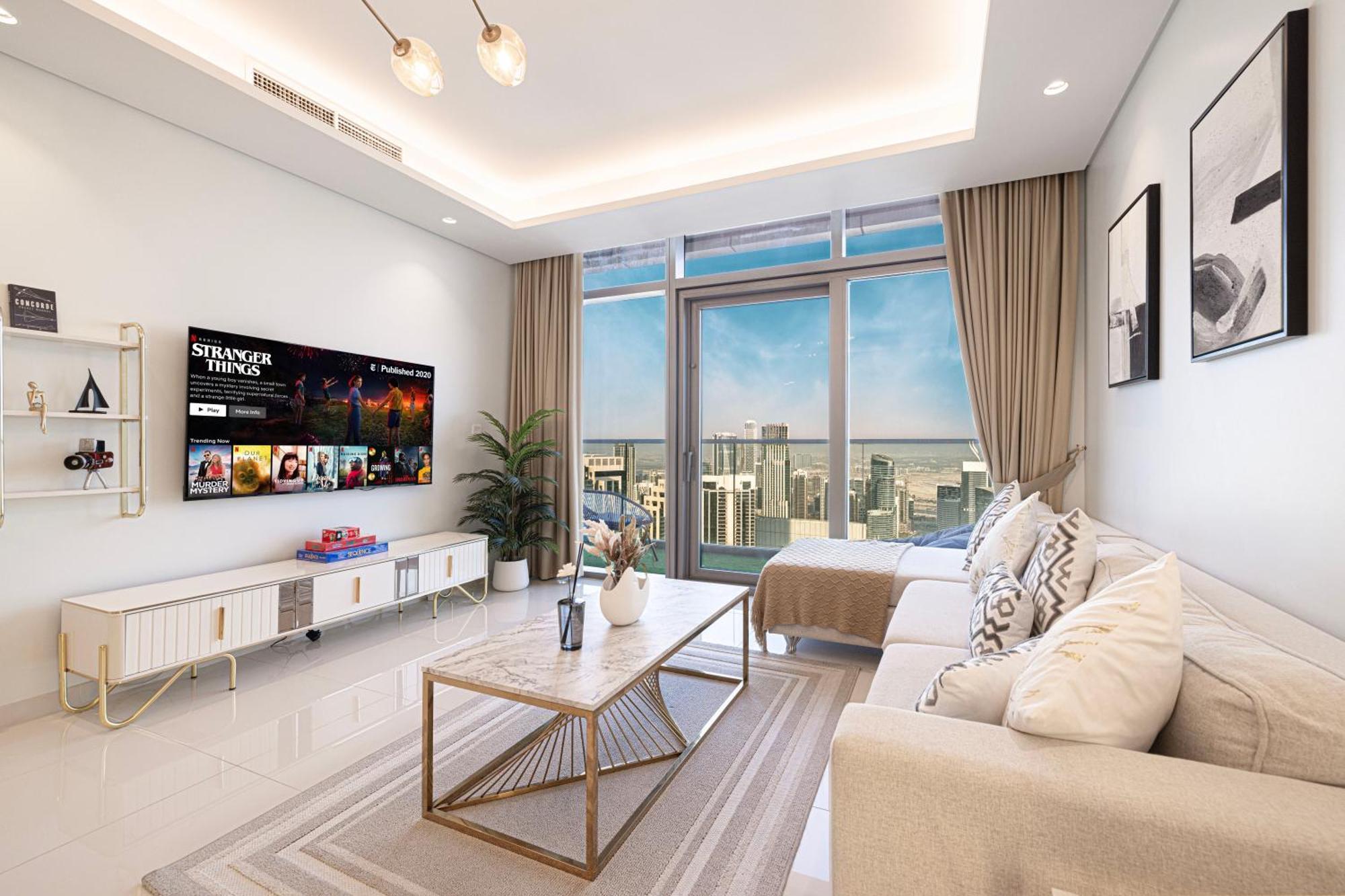 Paramount Midtown, Infinity Pool, Burj Skyline Views Apartamento Dubái