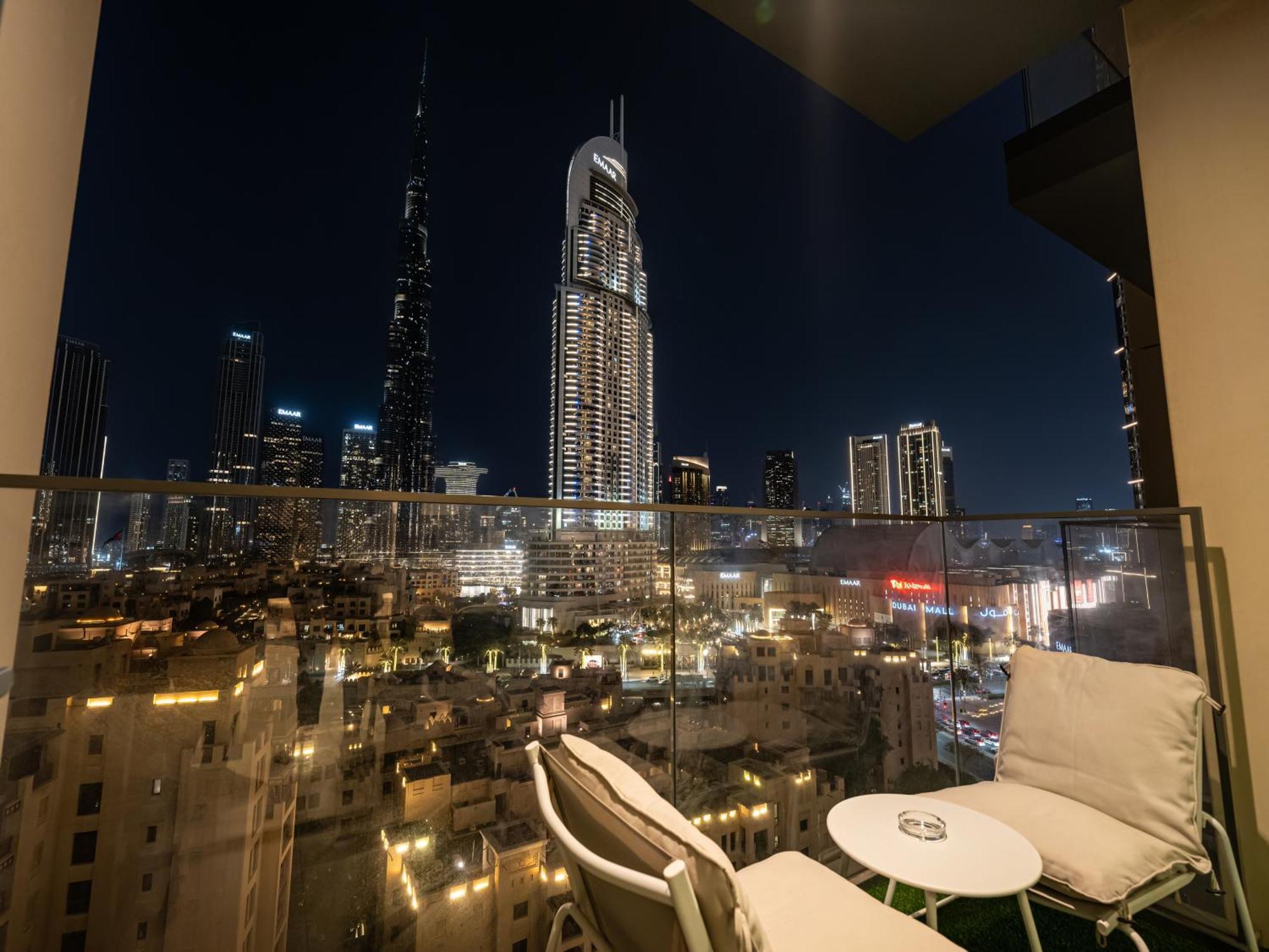Burj Khalifa Laser Show & Fountain Show View Lägenhet