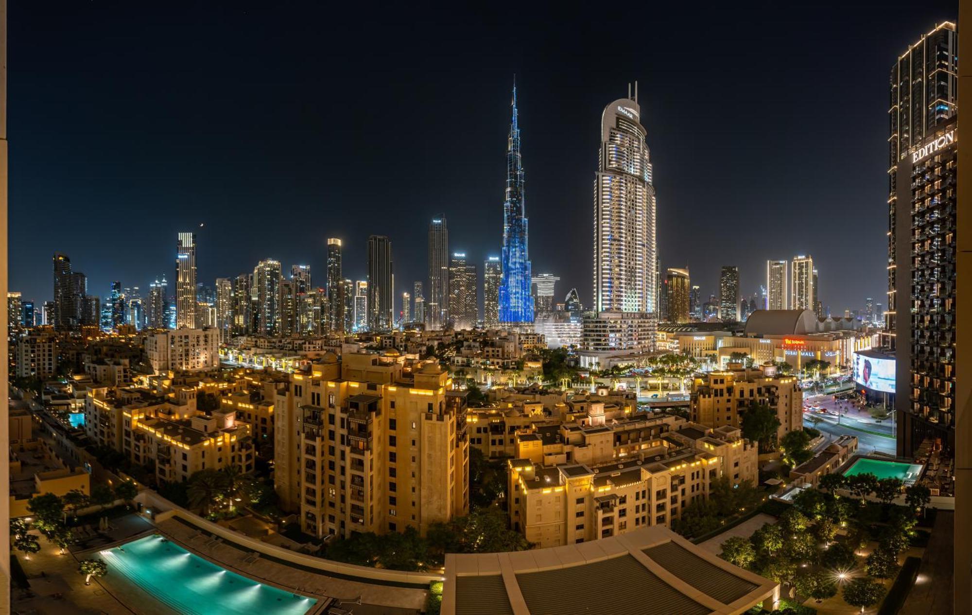 Lägenhet Burj Khalifa Laser Show & Fountain Show View Dubai