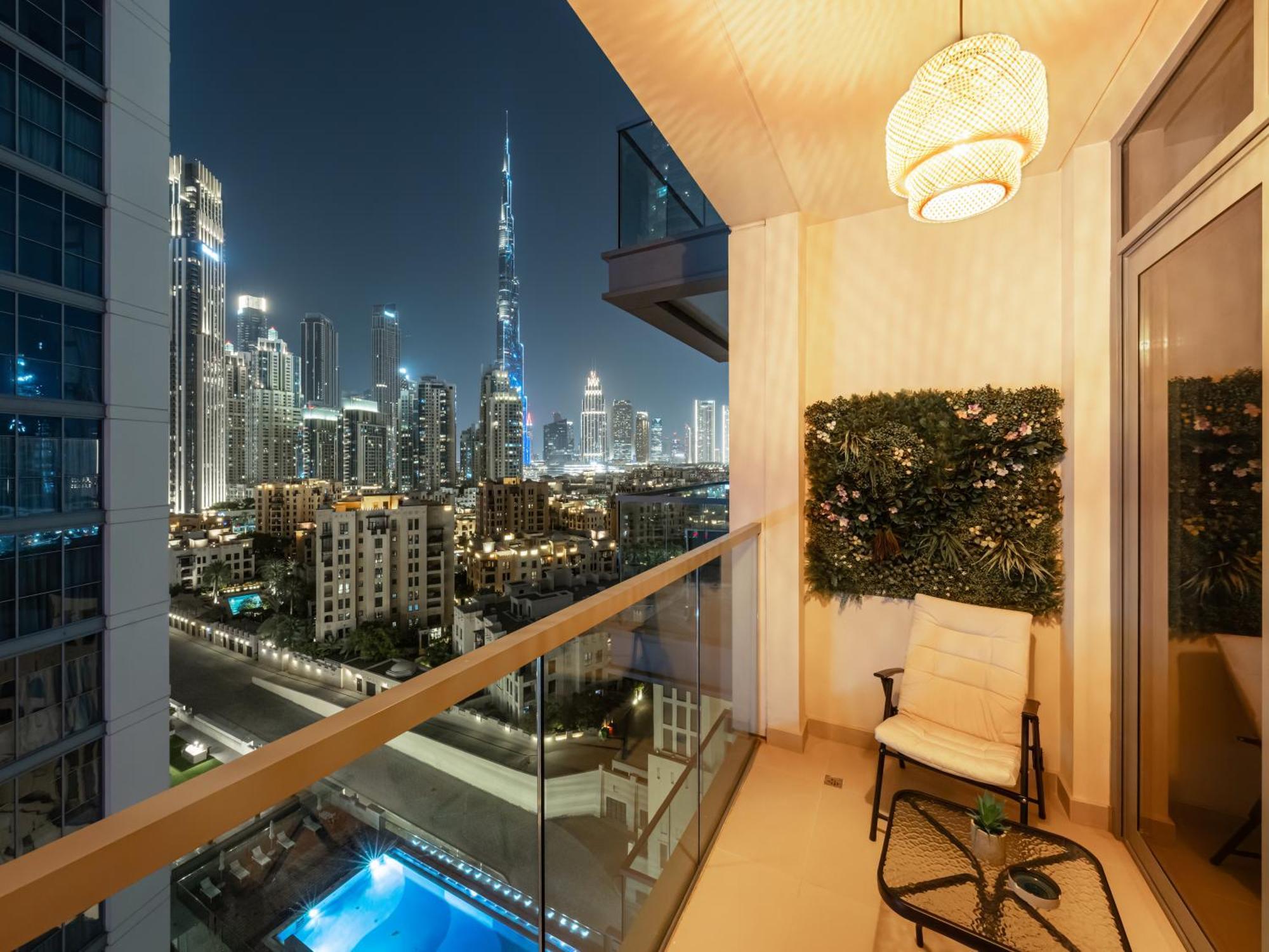 Lägenhet Downtown With Burj Khalifa View Haven Heights Homes