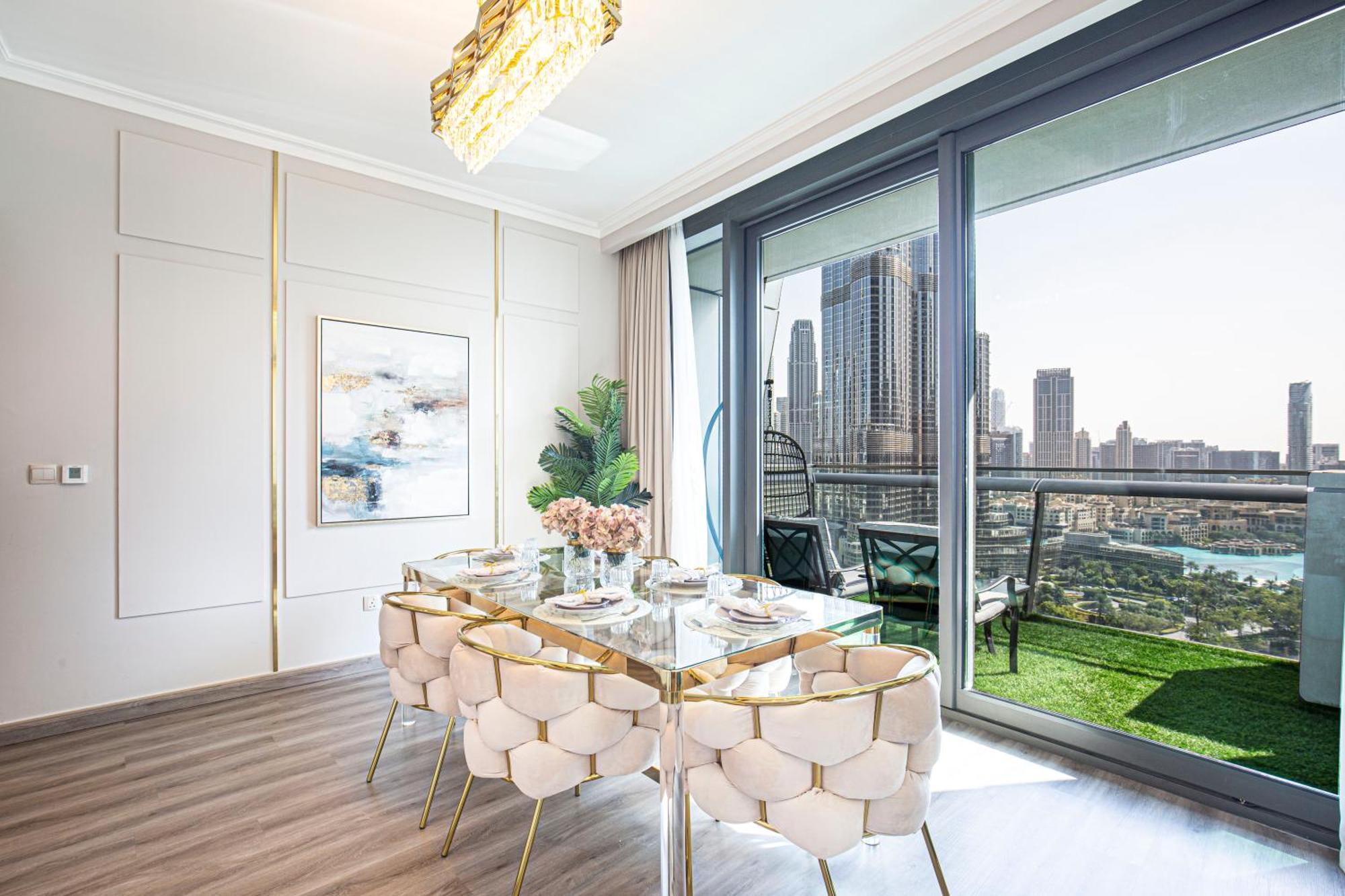 Magnificent 3 Bedroom Luxury With Burj Khalifa View Apartamento