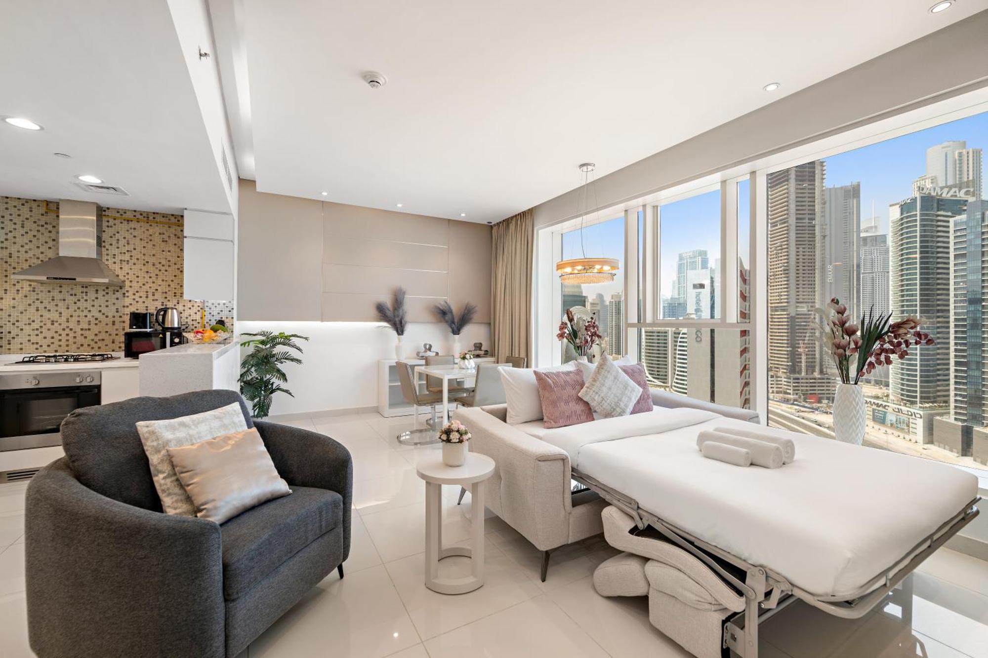 1br With A Sofa Bed, Pool, Gym & Burj Khalifa View * Dubaï