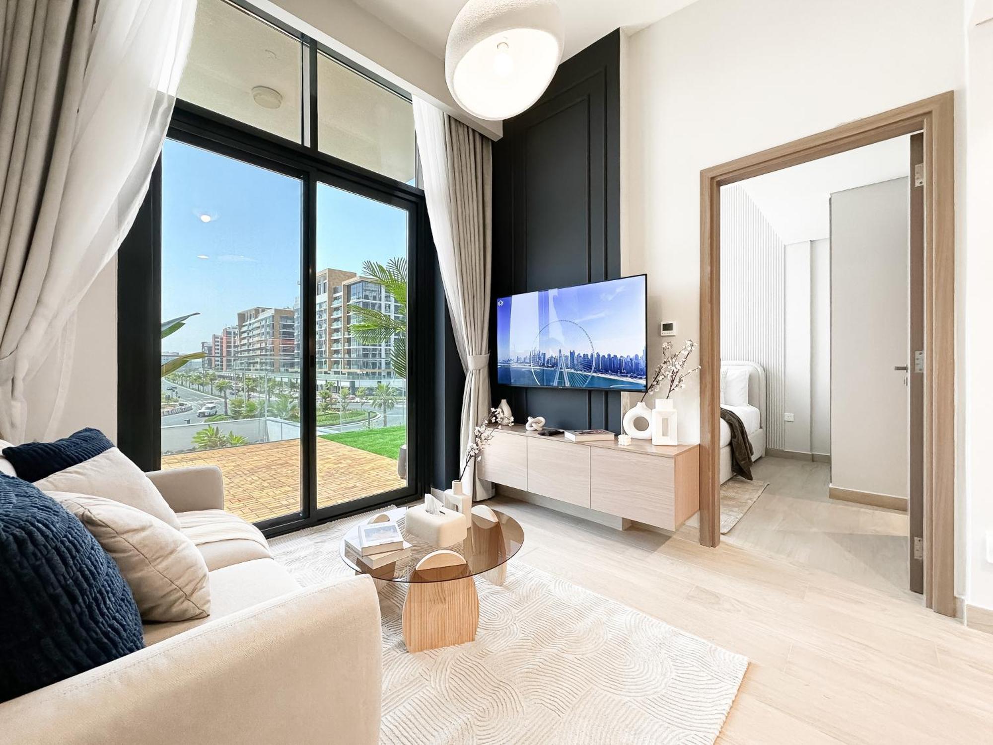 Apartment Exquisite 2br Oasis W Pool View In Meydan *