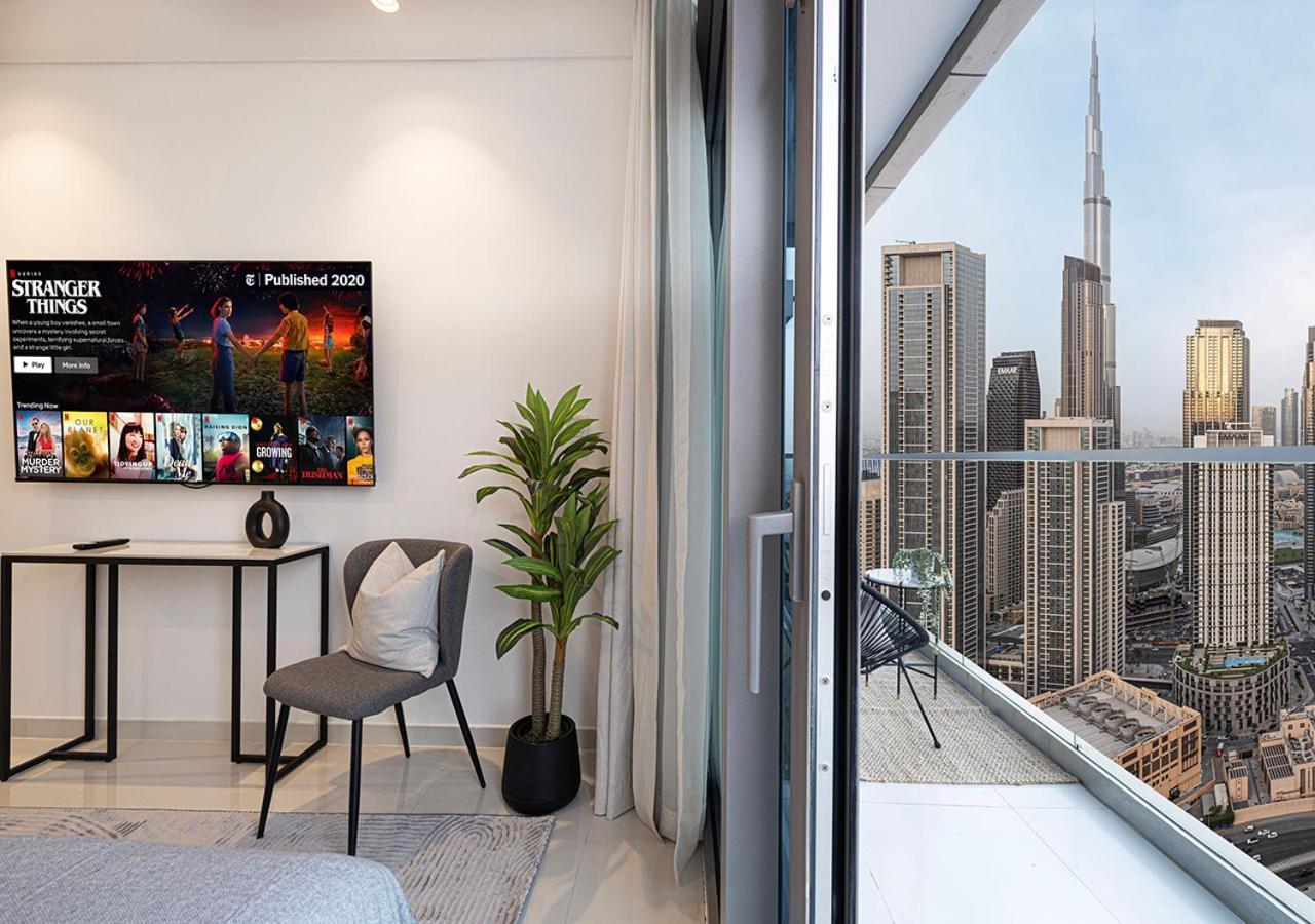 High Floor In 5 Star With Infinity Pool Burj View Gym Sauna Appartamento Dubai