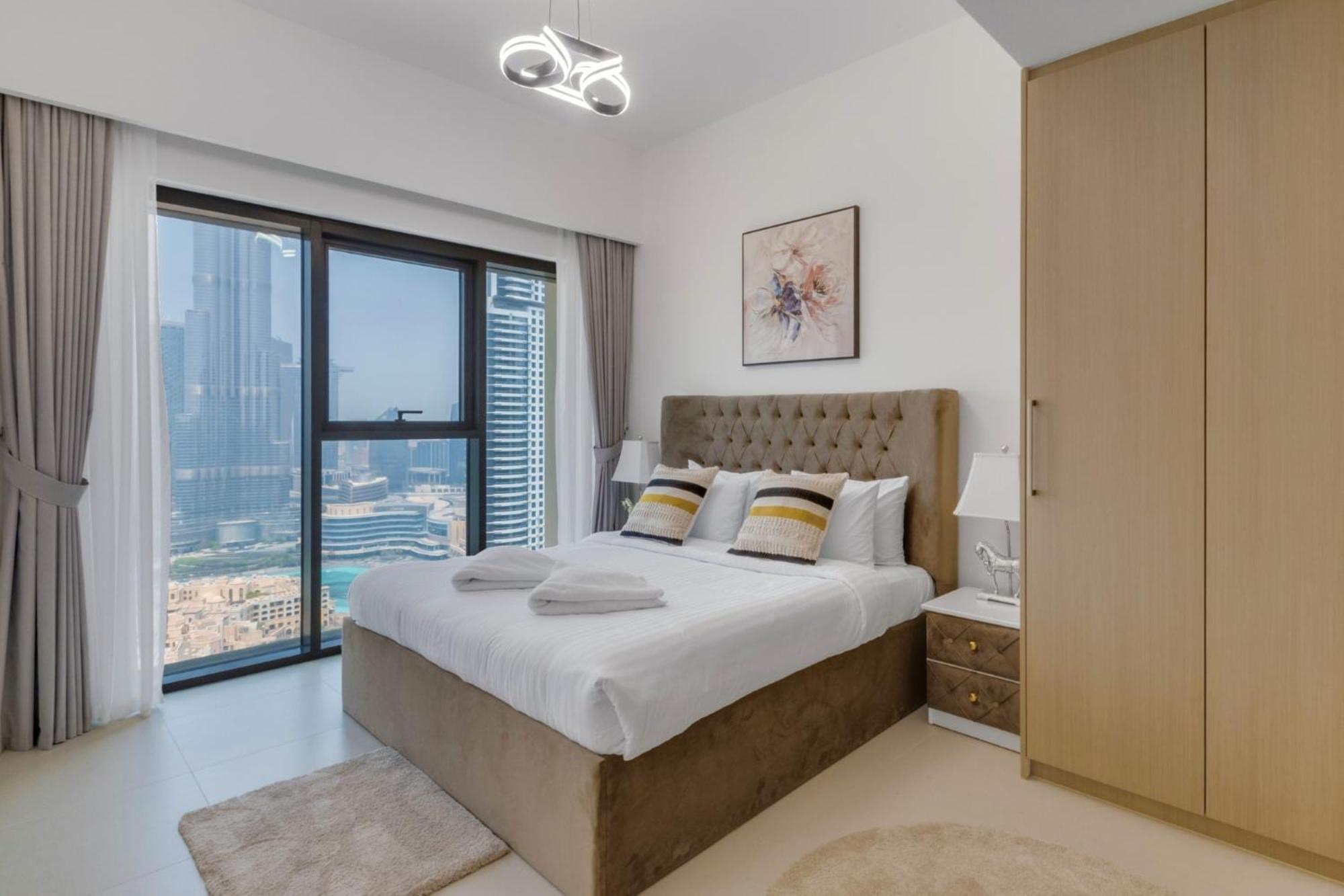 Full Burj Khalifa & Fountain View, 3-min To Mall, High Floor, Burj Royale By Emaar * Dubái