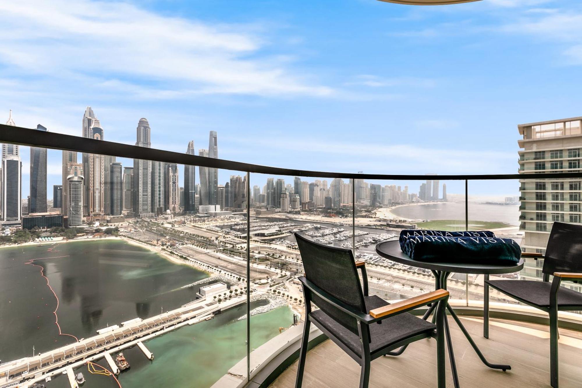 Keysplease Marina Vista 3 Bedroom Private Beach, Emaar Beachfront Apartment