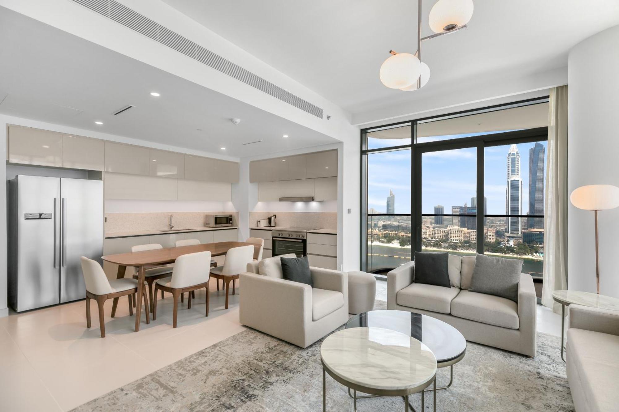 Keysplease Marina Vista 3 Bedroom Private Beach, Emaar Beachfront Apartment *