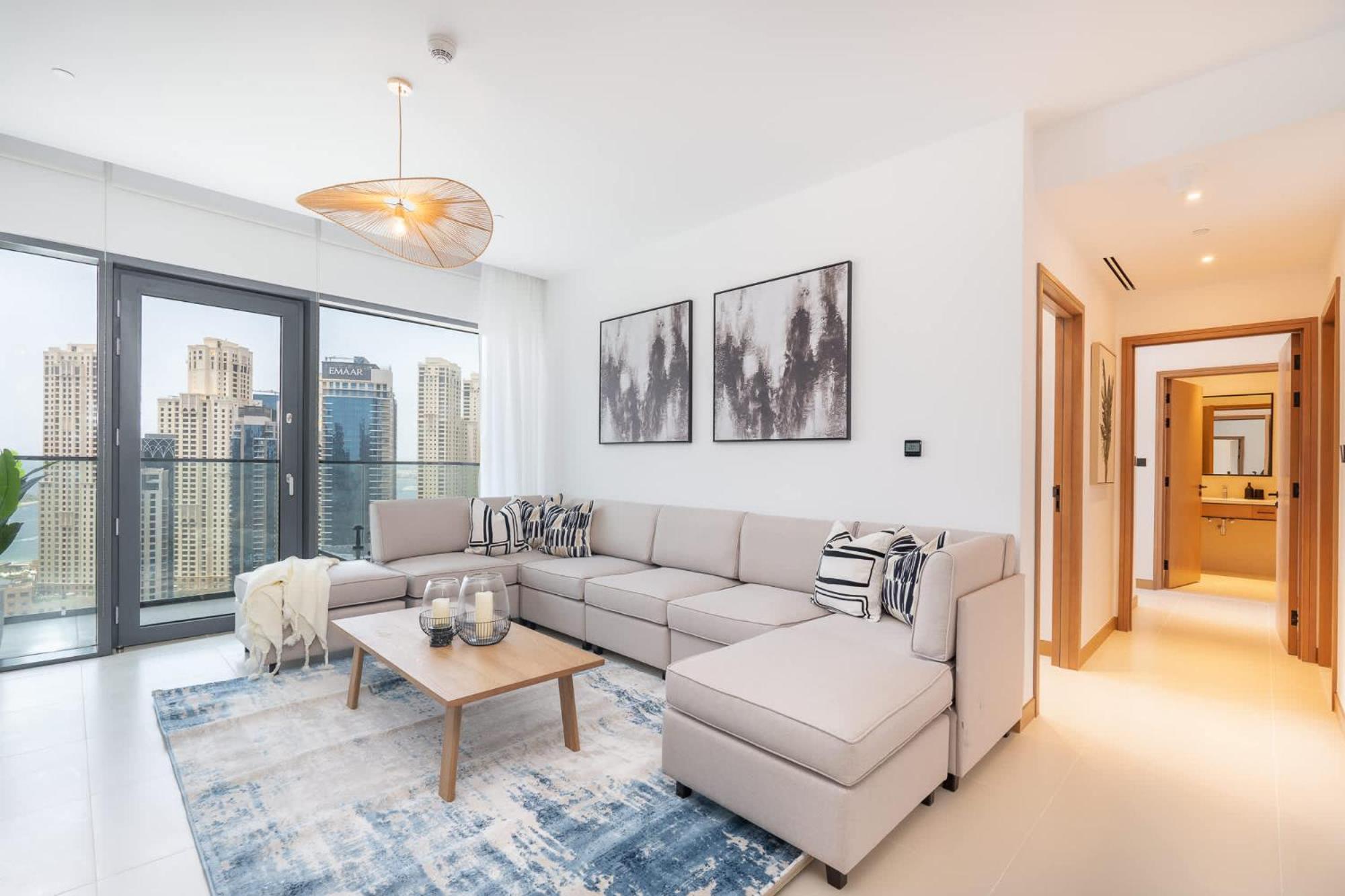 Stylish 3-bedrooms With An Elegant Dining Area In The Heart Of Marina! Apartamento *