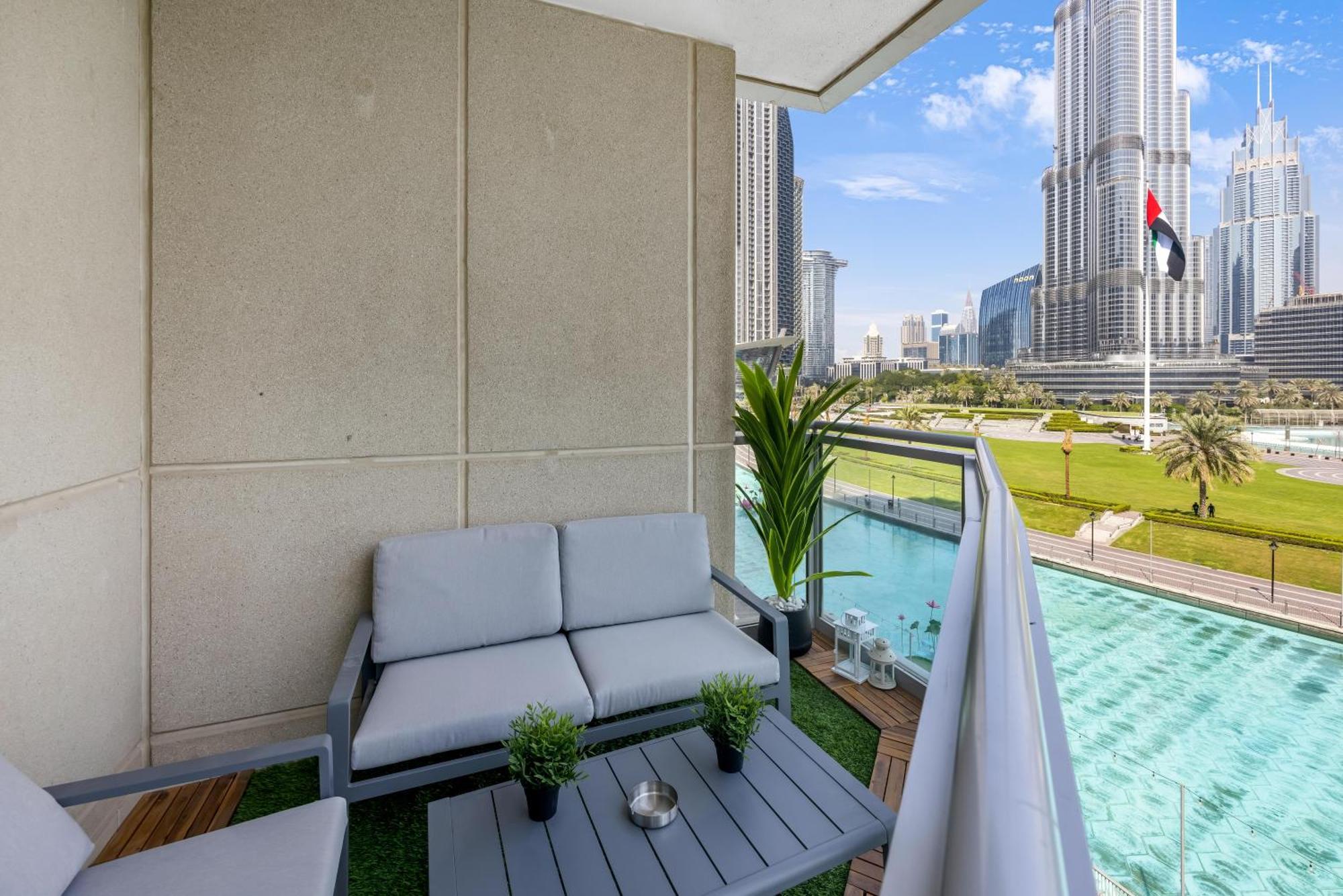 Durrani Homes - The Luxe 3br With Burj Khalifa And Fountain View - Third Without Partition Apartment *