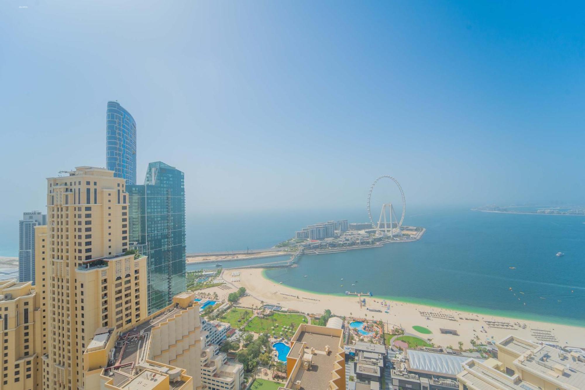 Jbr Amwaj 4 , Upgraded Sea And Ain Views, 2m Walk To By Gardenia Suitse Apartamento