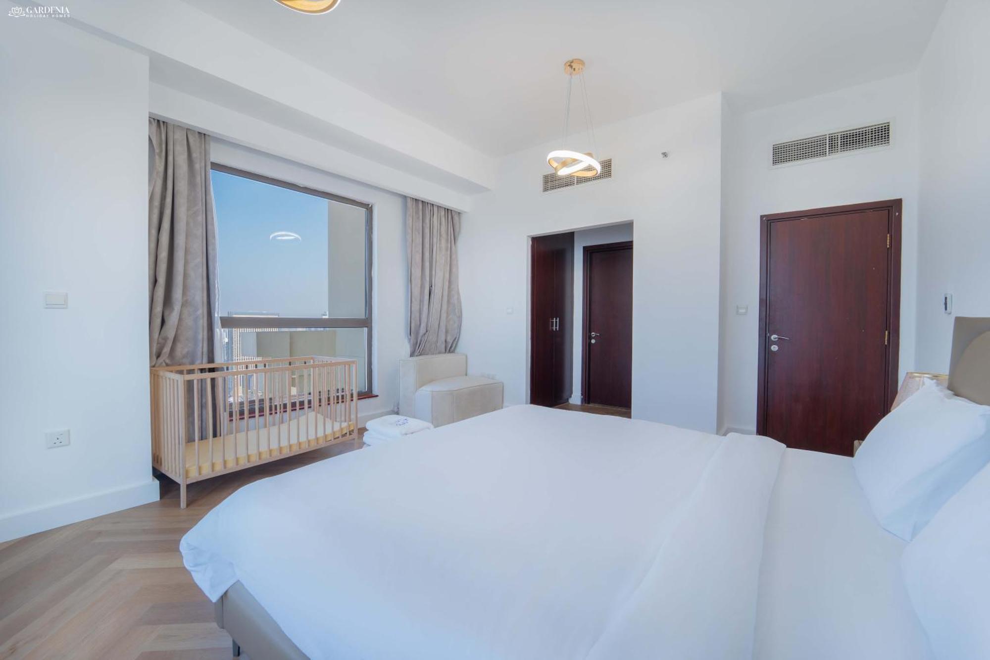 Jbr Amwaj 4 , Upgraded Sea And Ain Views, 2m Walk To By Gardenia Suitse Apartamento *