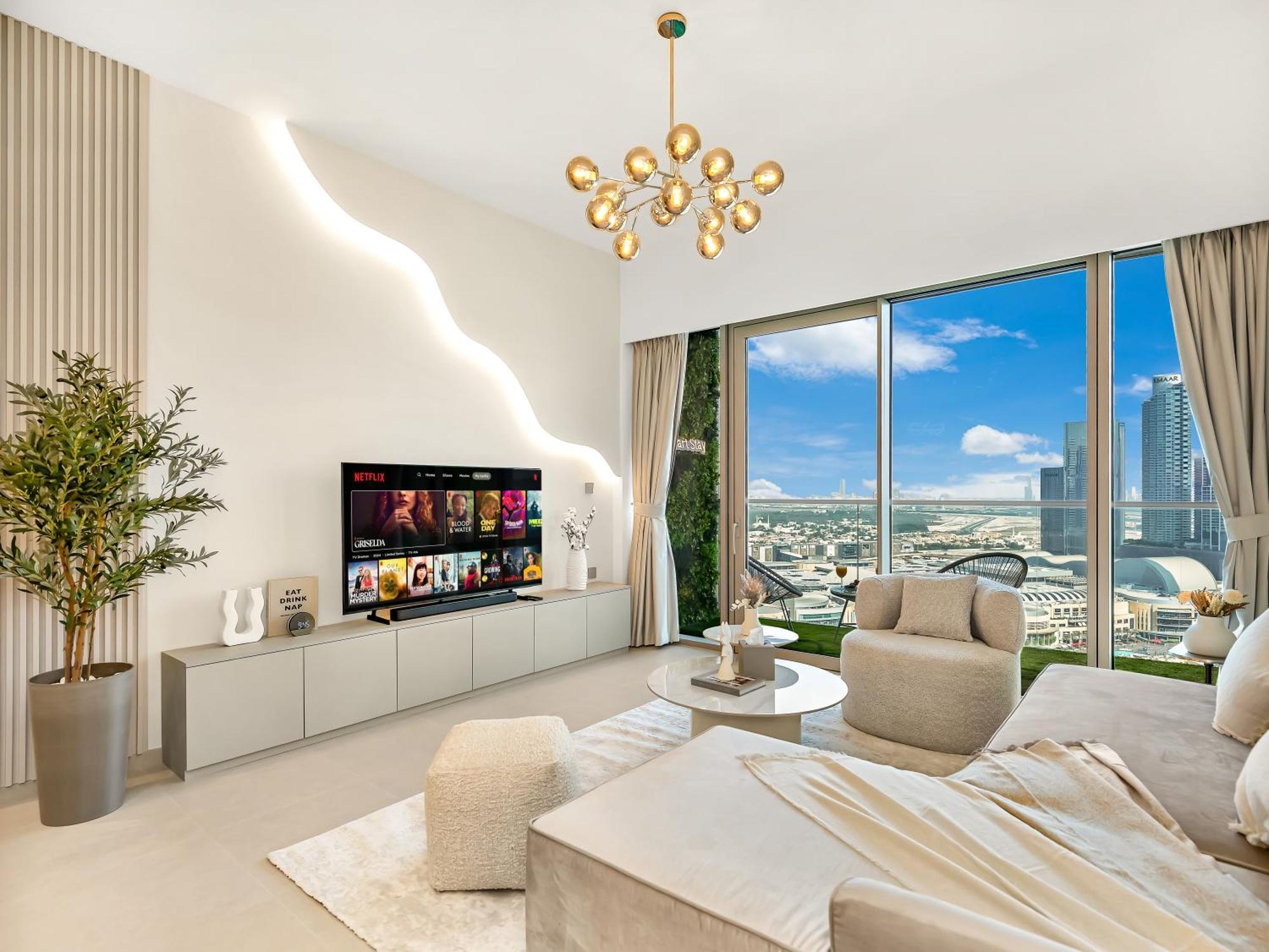 Smartstay At Grande Signature - Burj Khalifa View - 5 Min Mall - Downtown - Brand New Luxury Appartement *