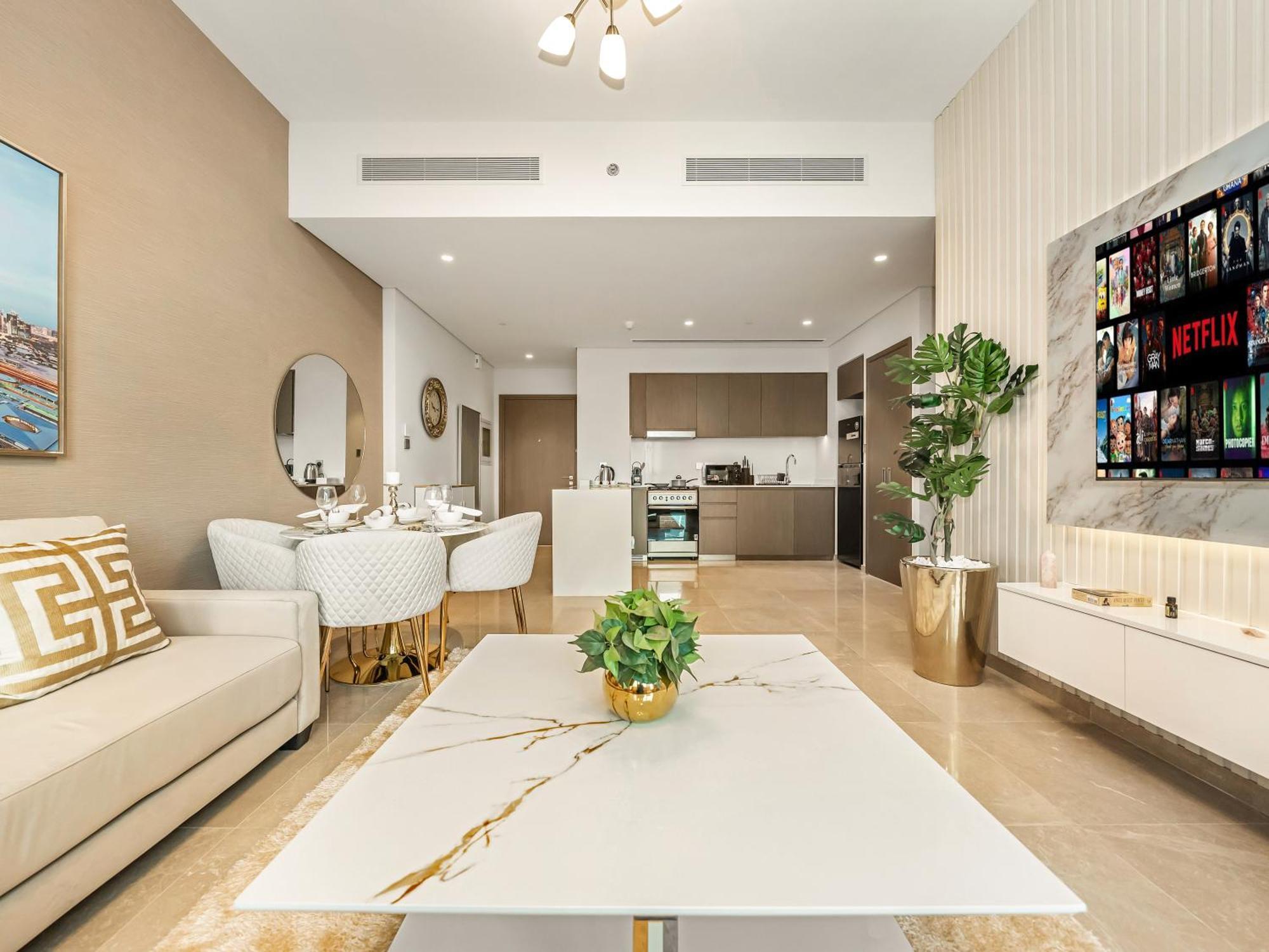 Luxury 1br 5min To Mall Burj Khalifa View From Pool 5* Dubai