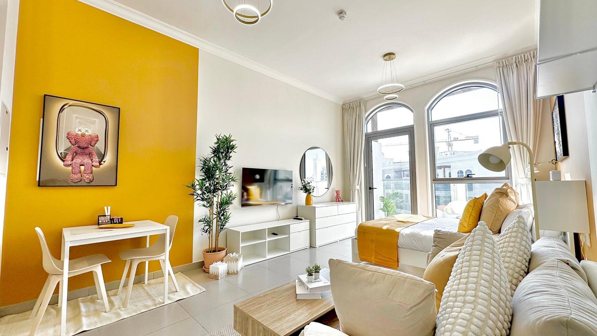 Luxury Bright Near With Pool View Apartamento Dubái
