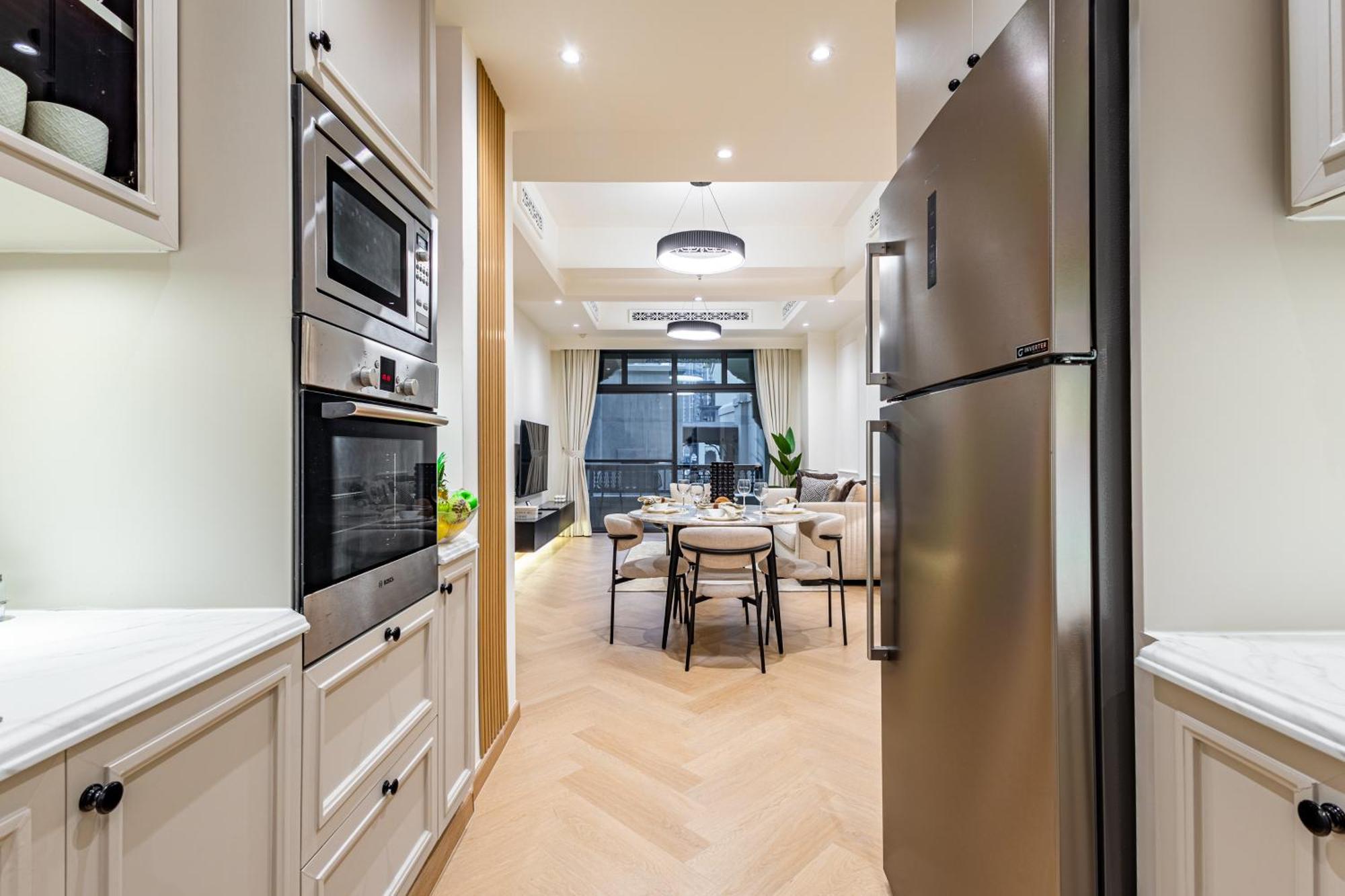 Apartemen Upgraded 1br Retreat With Iconic Burj Khalifa Views Dubai
