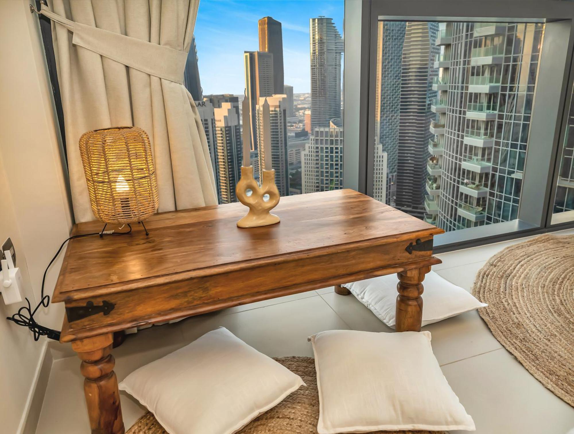 Wabi-sabi Style Fountain-view 4 Bedroom In The Sky Dubaï