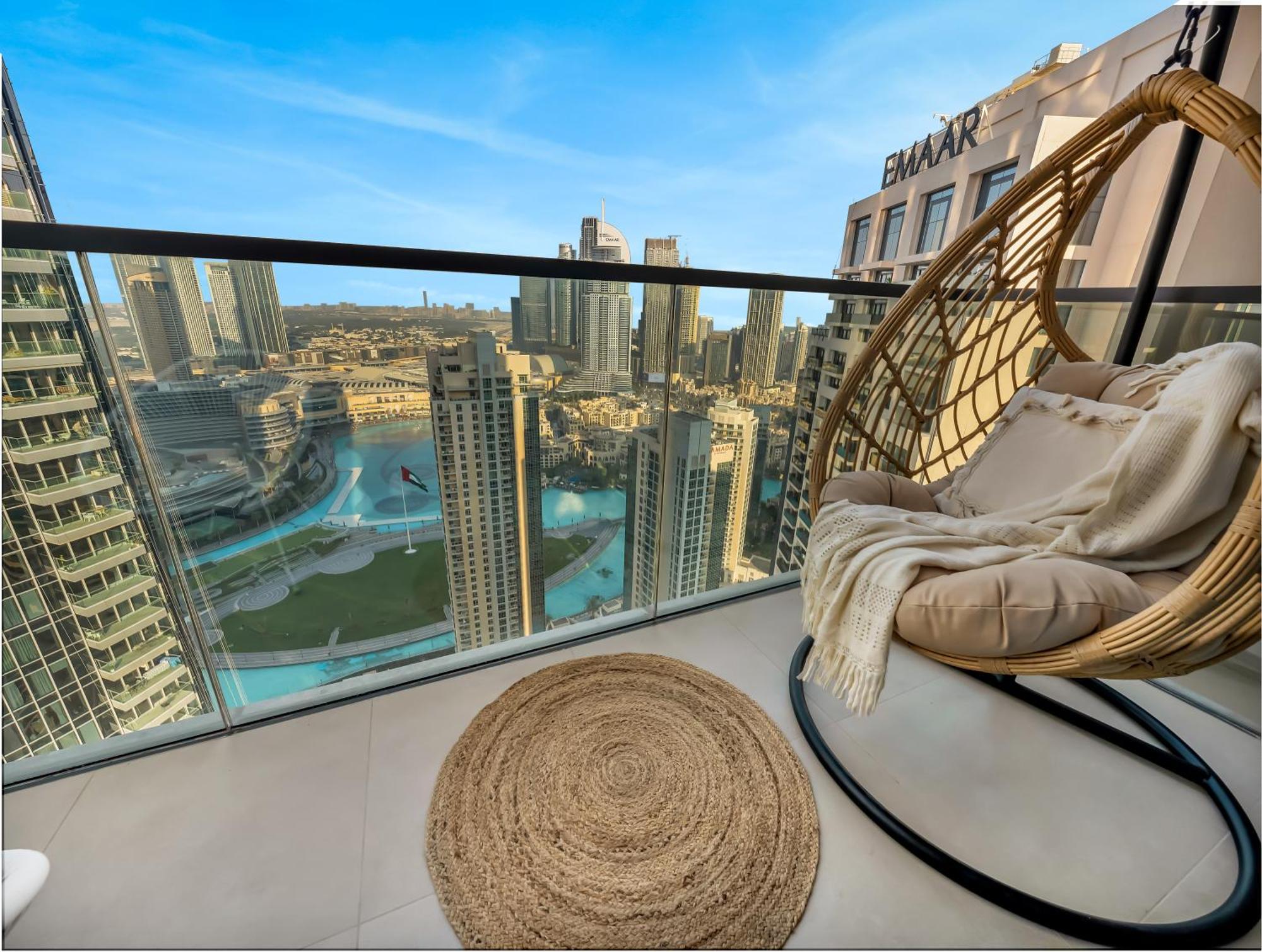 Appartement Wabi-sabi Style Fountain-view 4 Bedroom In The Sky *