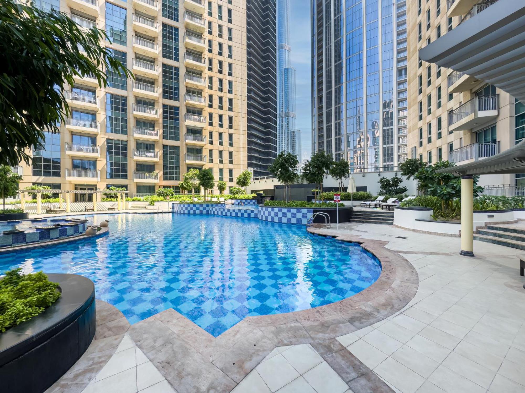 Chic 1br Fountain-view Flat Downtown Burj Khalifa Apartamento