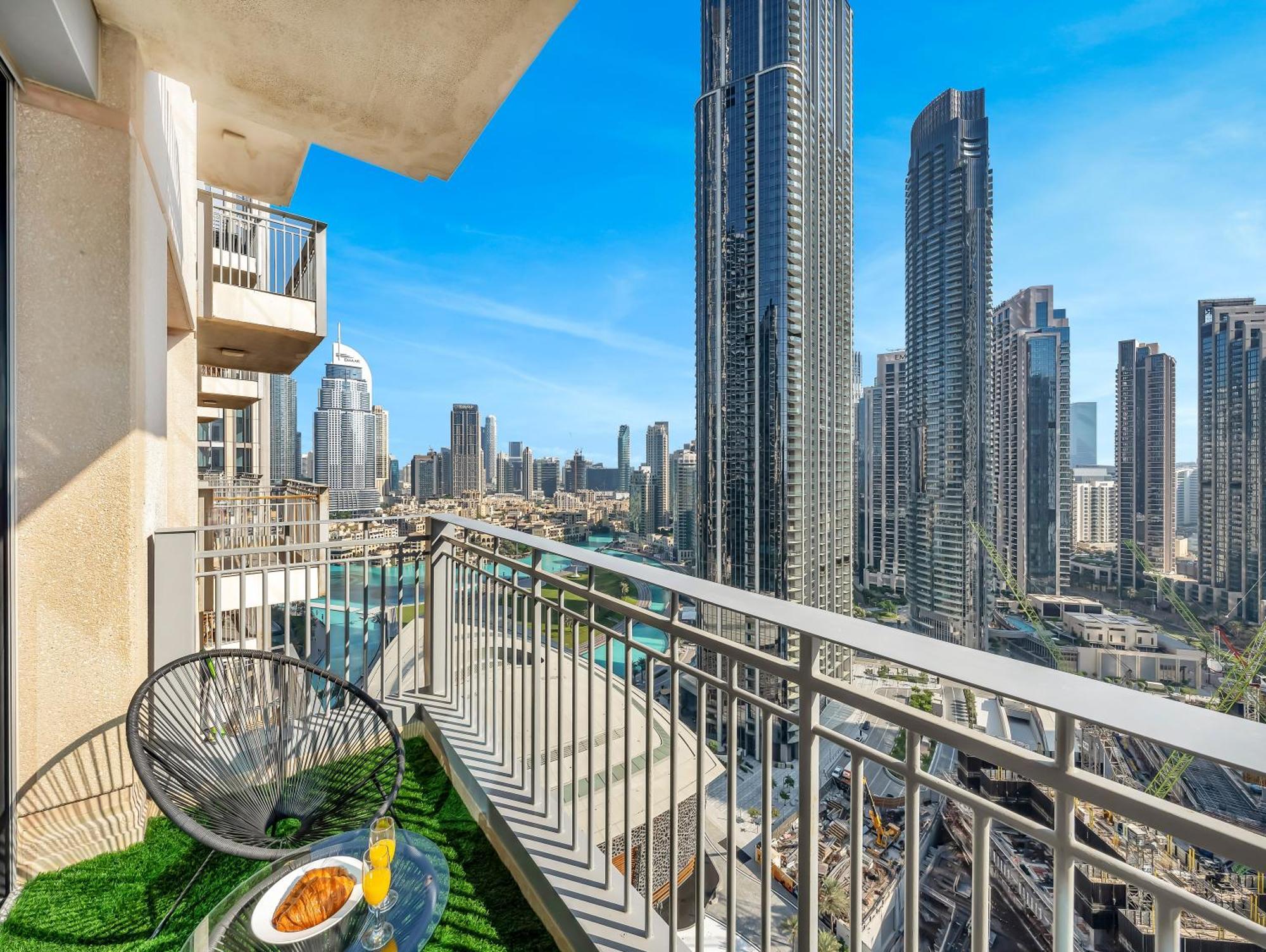 Chic 1br Fountain-view Flat Downtown Burj Khalifa Apartamento