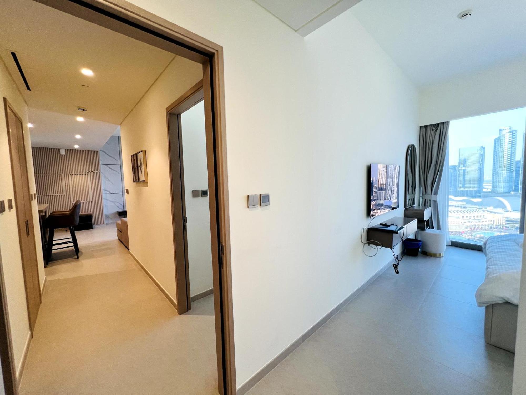 Luxury 2br Burj Khalifa & Fountain Views Lägenhet *