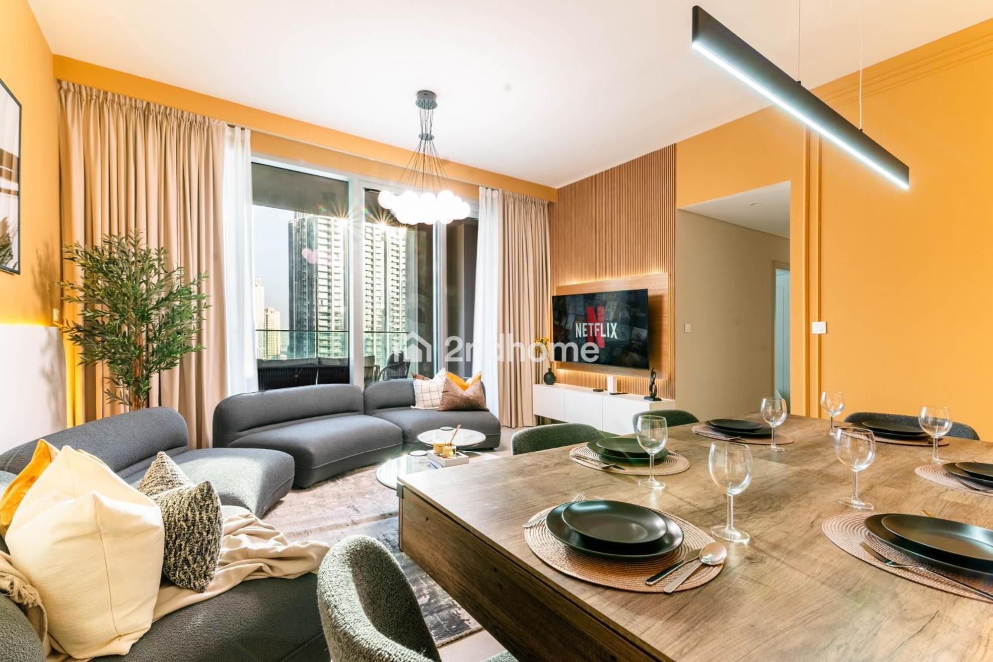 Apartment Unit Overlooking Burj Khalifa And Fountain View Dubai