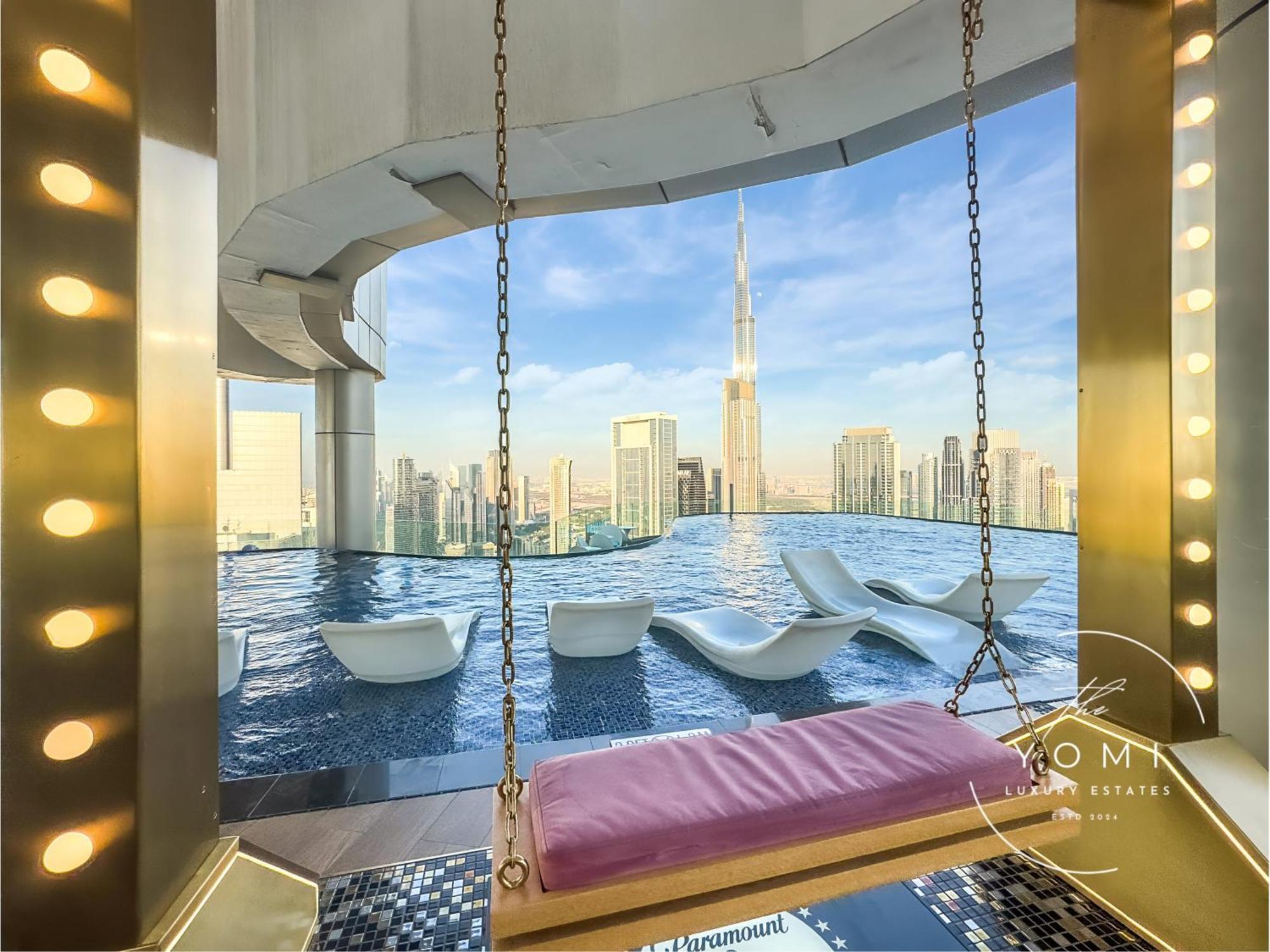 Panoramic Burj Khalifa And Sea View, Infinity Pool, Luxury 2br Apartment *
