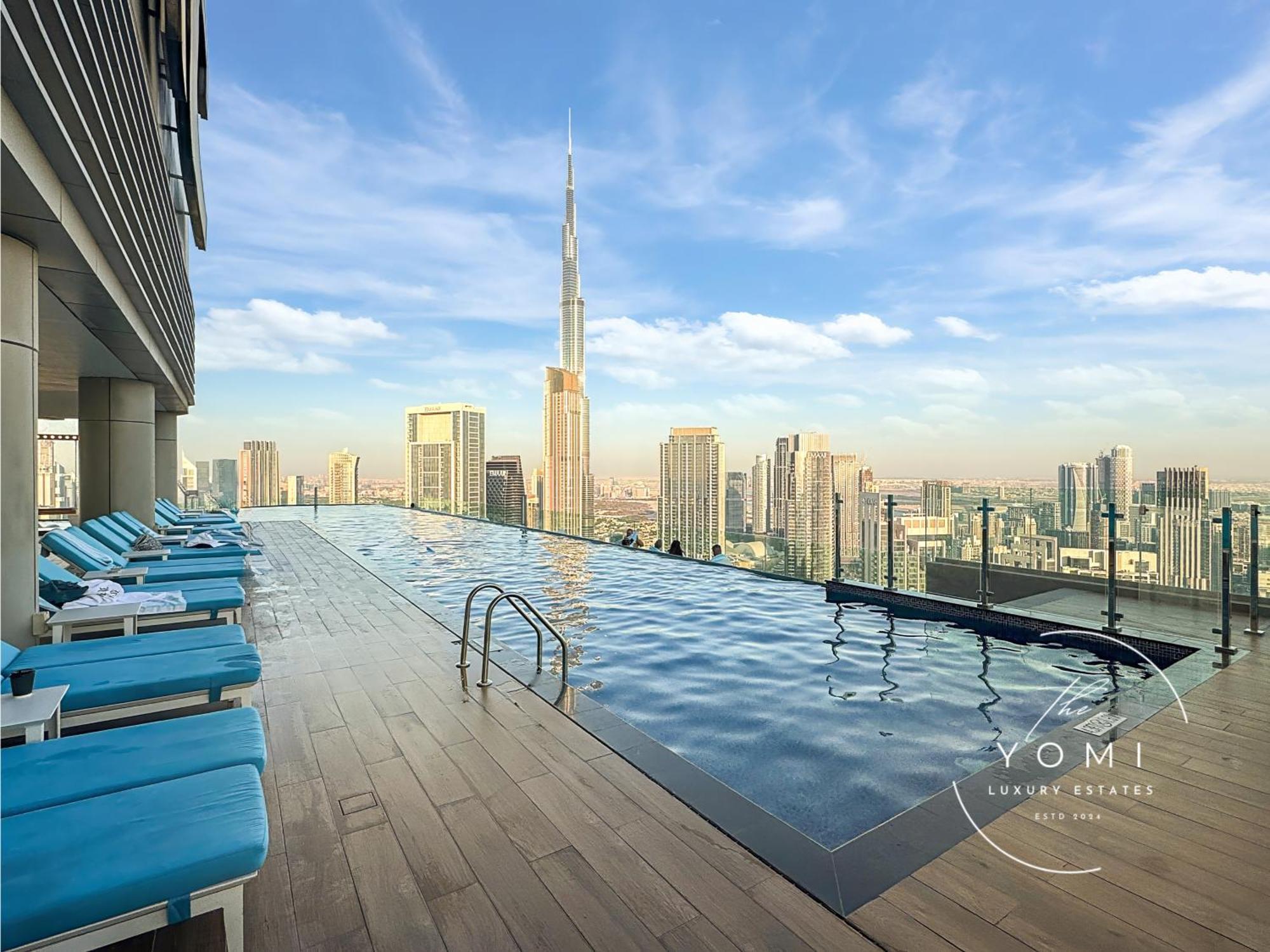 Apartment Panoramic Burj Khalifa And Sea View, Infinity Pool, Luxury 2br Dubai