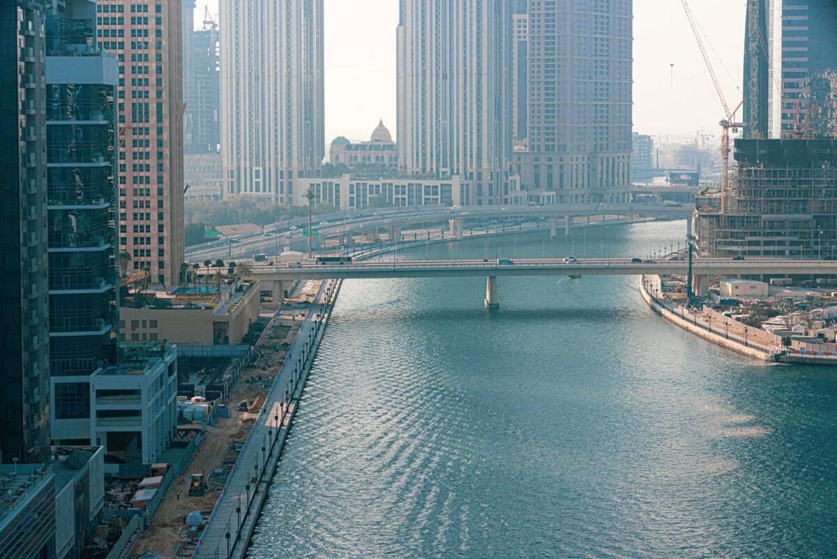 Panoramic! Burj Khalifa And Canal View! Appartamento Dubai