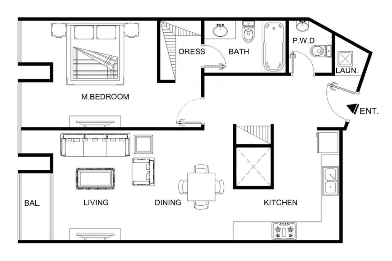 Lux Cayan Superior 3 In Marina Apartment